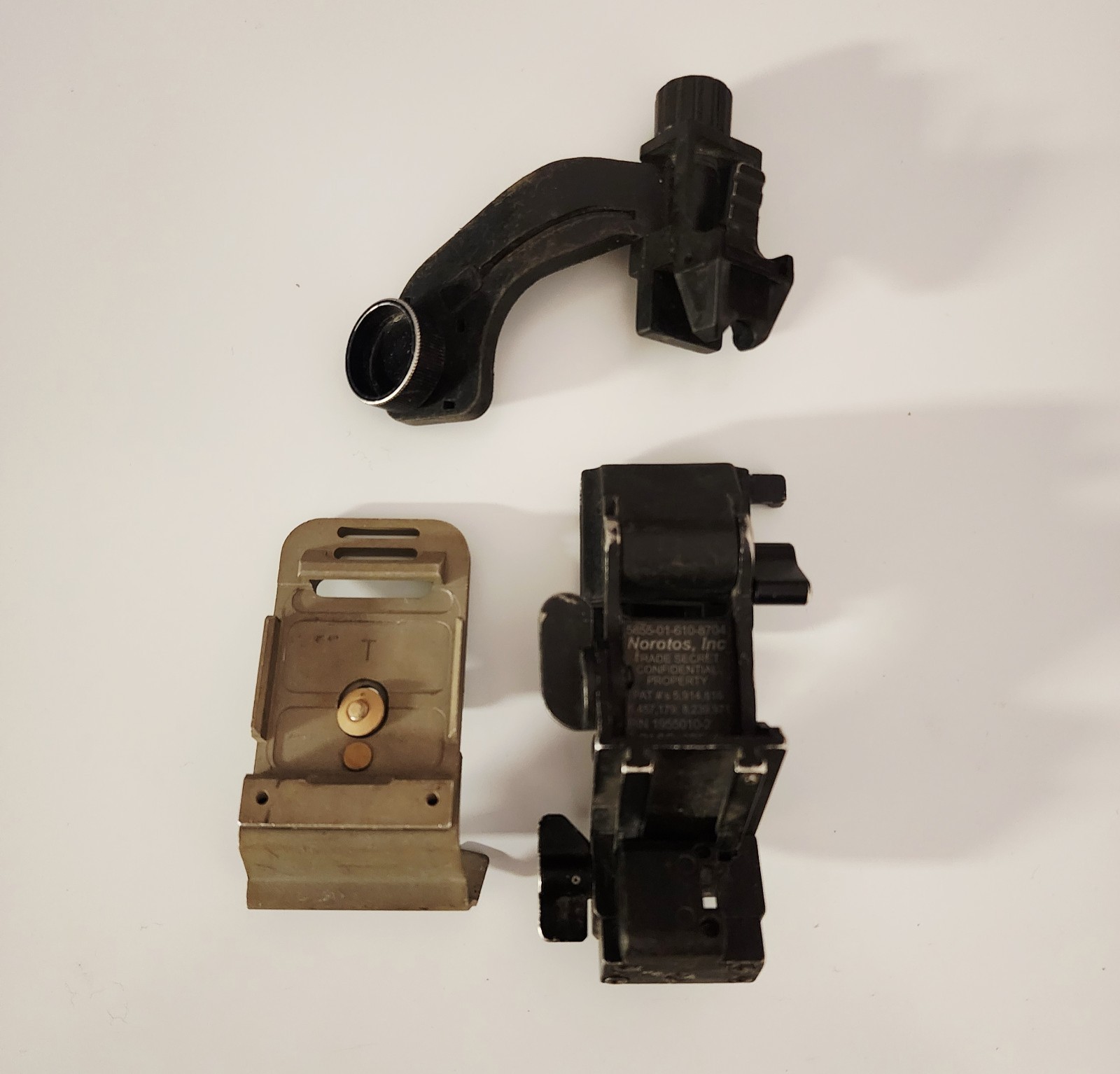 NOROTOS Titanium Rhino Mount II J-Arm &  Base Plate for NOD/NVG PVS-14