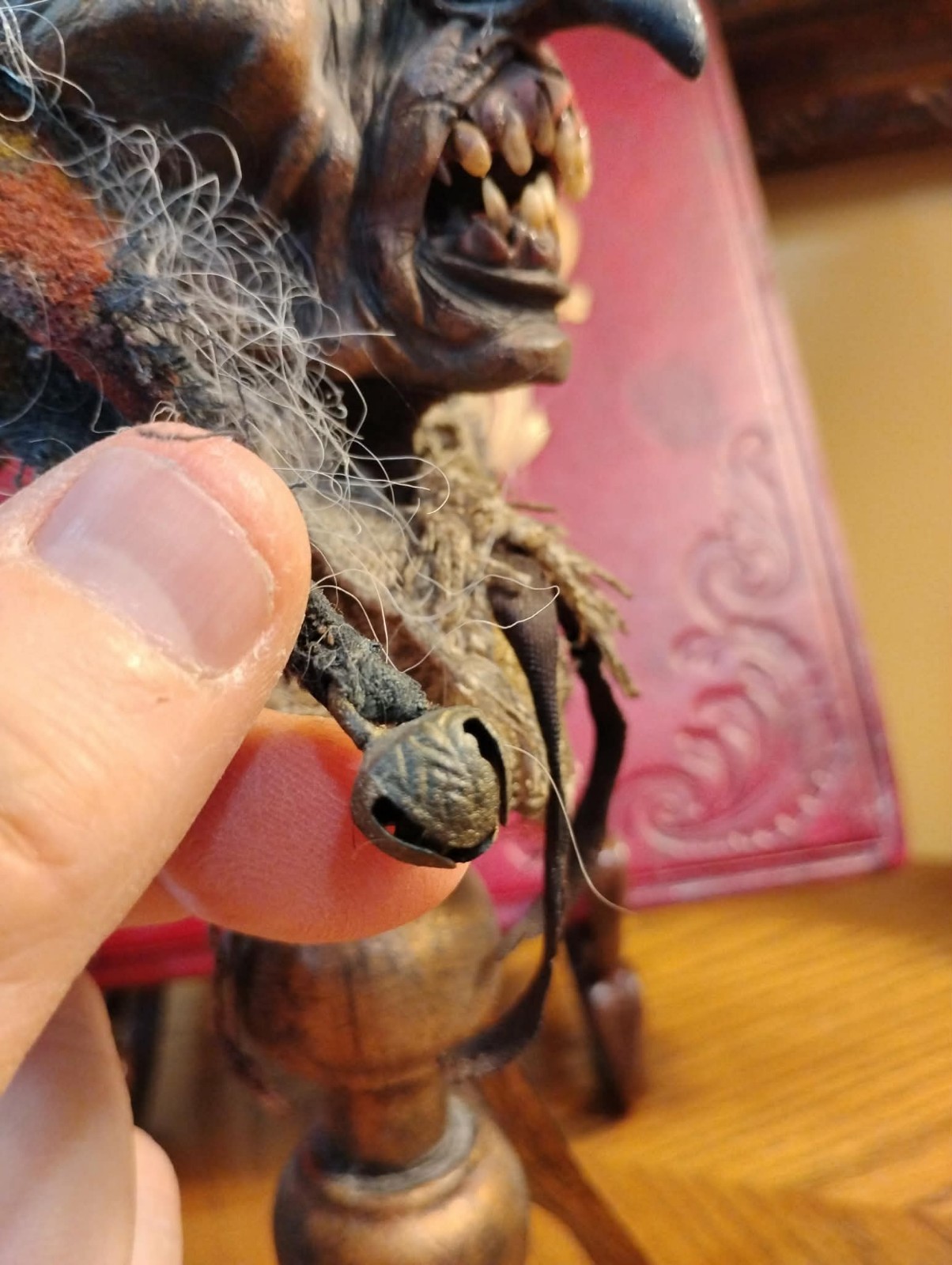 Goblin Mummified Severed Head Handmade Sculpture by Spanish Artist Moise Espina