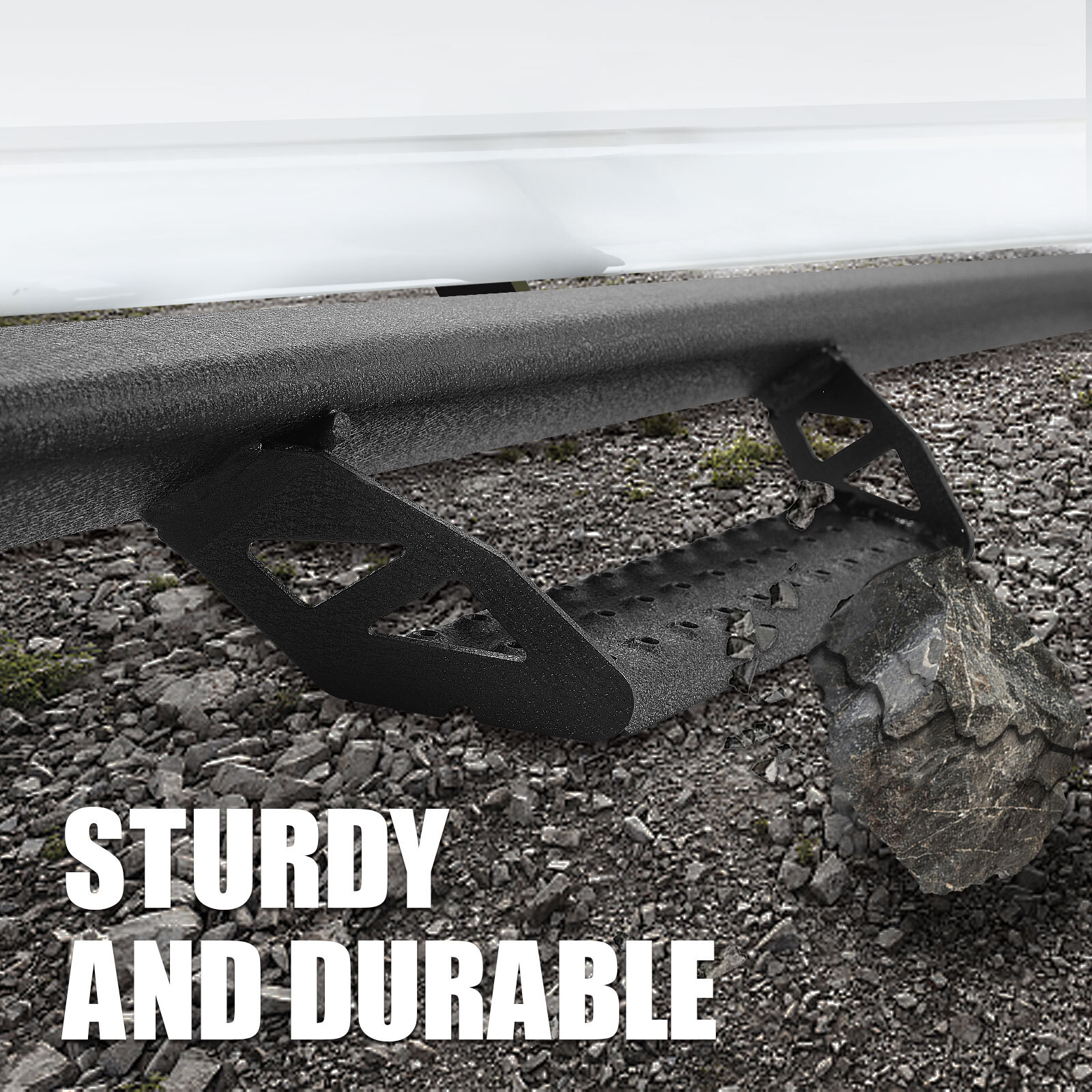 For 2007-2021 Toyota Tundra Crew Max 3" Drop Running Boards BLK Side Step BCTA