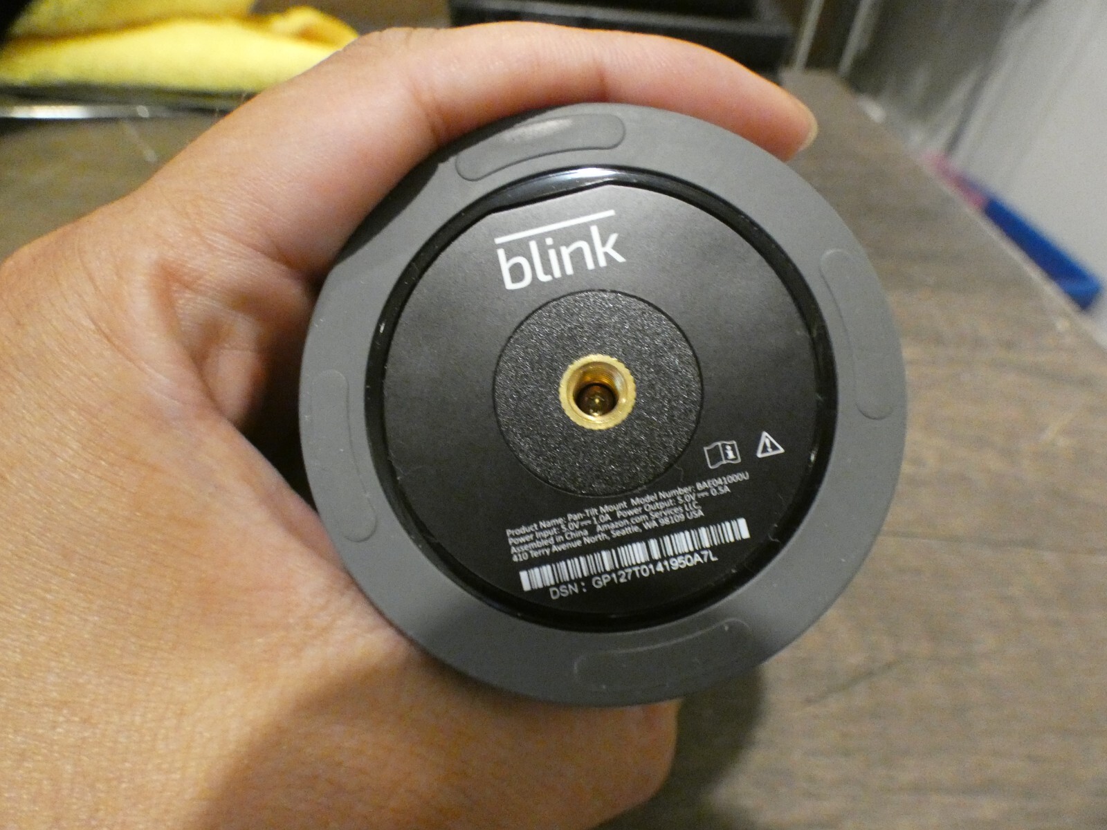 Lot of 3 Blink Mini Pan-Tilt Mounts Black Indoor Rotating Plug-In BAE041000U