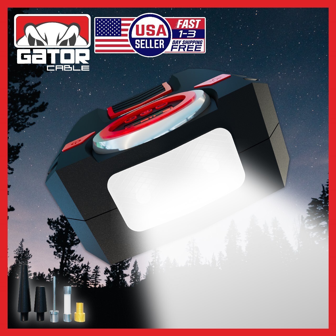 Car Tire Air Pump Inflator Compressor Digital Electric Auto Portable 150PSI 12V