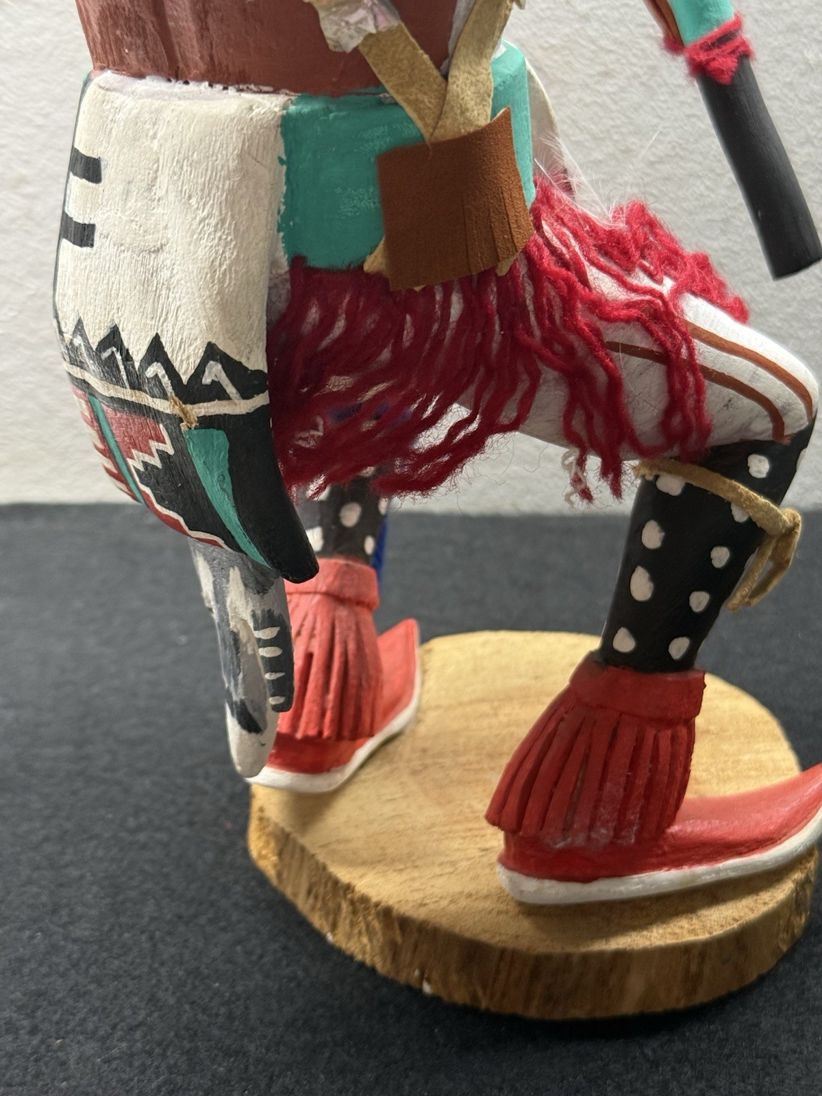 Vintage Kachina Doll Wolf Shaman 14 Inch Signed Al. Silas Jr.