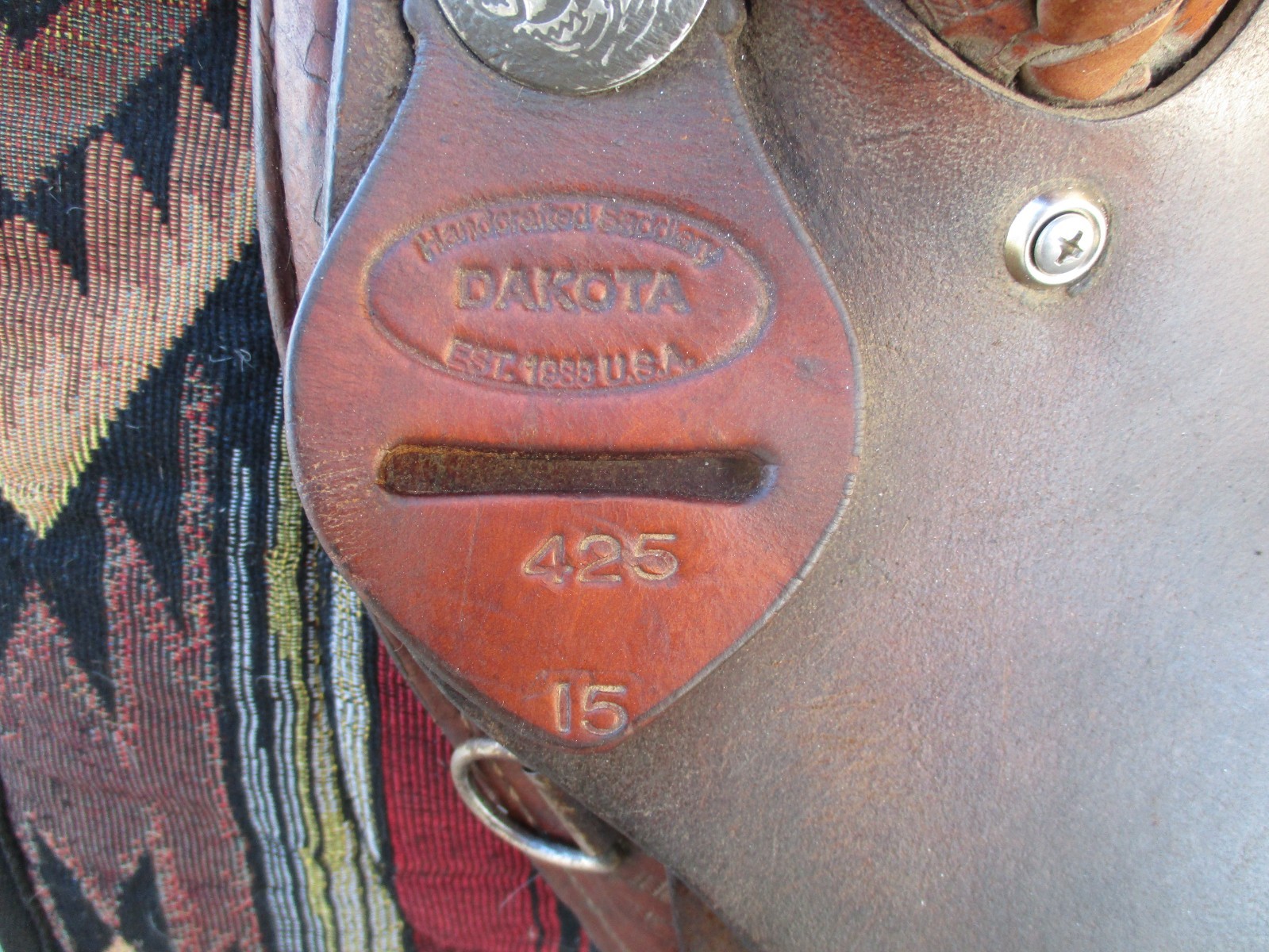 15'' FQH BARS #425 DAKOTA SADDLERY WESTERN BEAR TRAP BARREL SADDLE