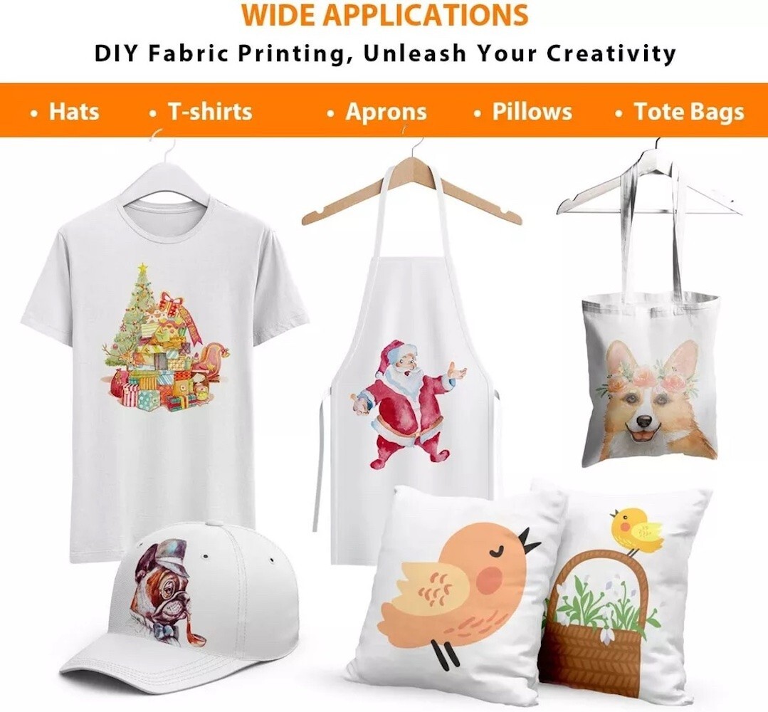 500 Sh INKJET HEAT TRANSFER PAPER RED GRID 8.5" x 11" FOR LIGHT COLOR TSHIRTS