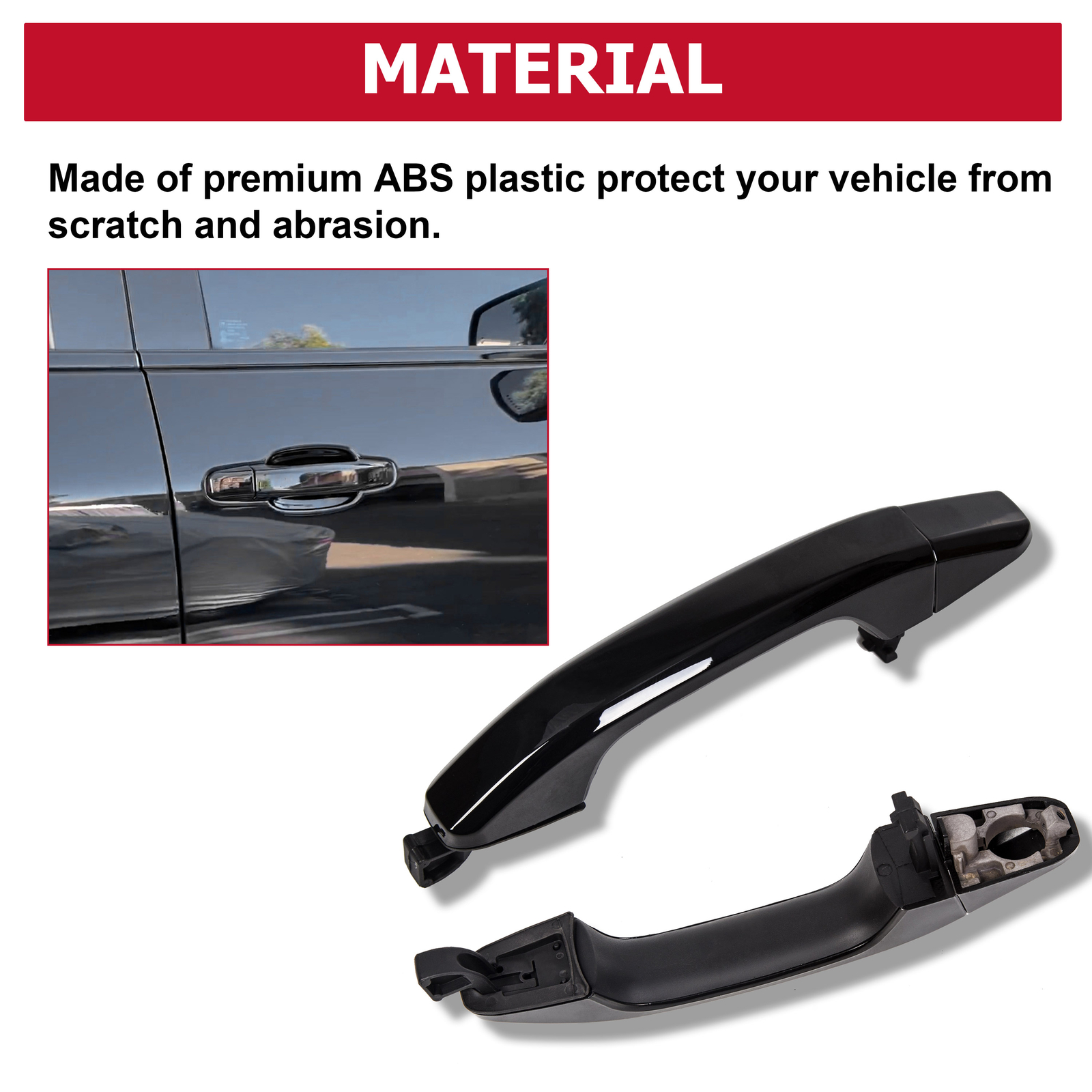 For 23236150 Silverado Sierra 2014-2019 Gloss Black Painted 4 pcs Door Handles