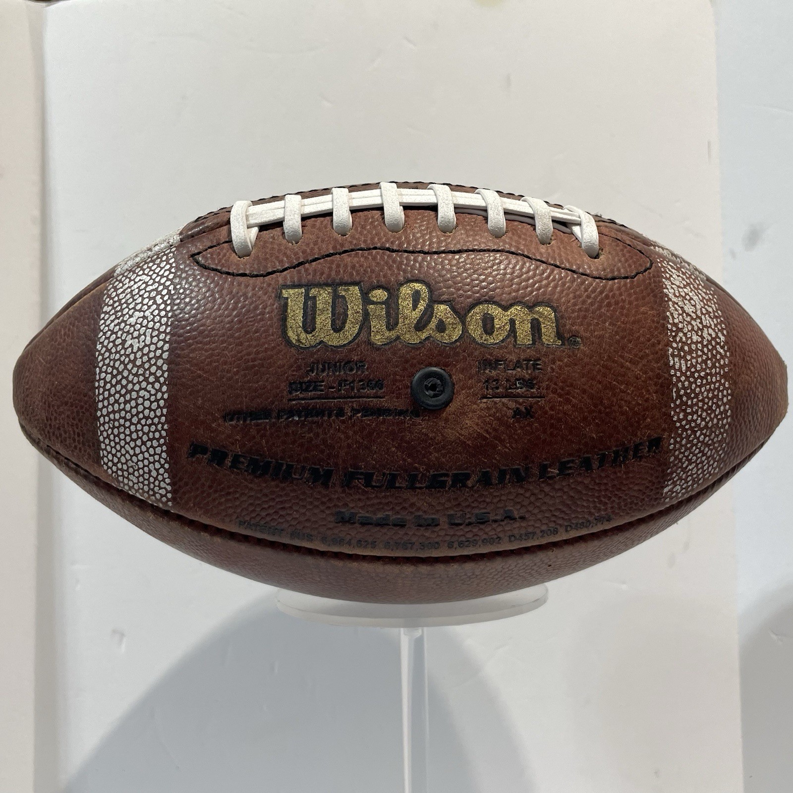 Wilson TDJ Premium Full Grain Leather Football Junior Size F1360 Made In USA