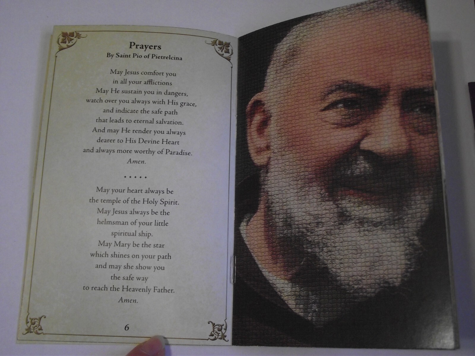 Vintage Patron St Saint Padre Pio Pio's Devotions relic prayer book booklet
