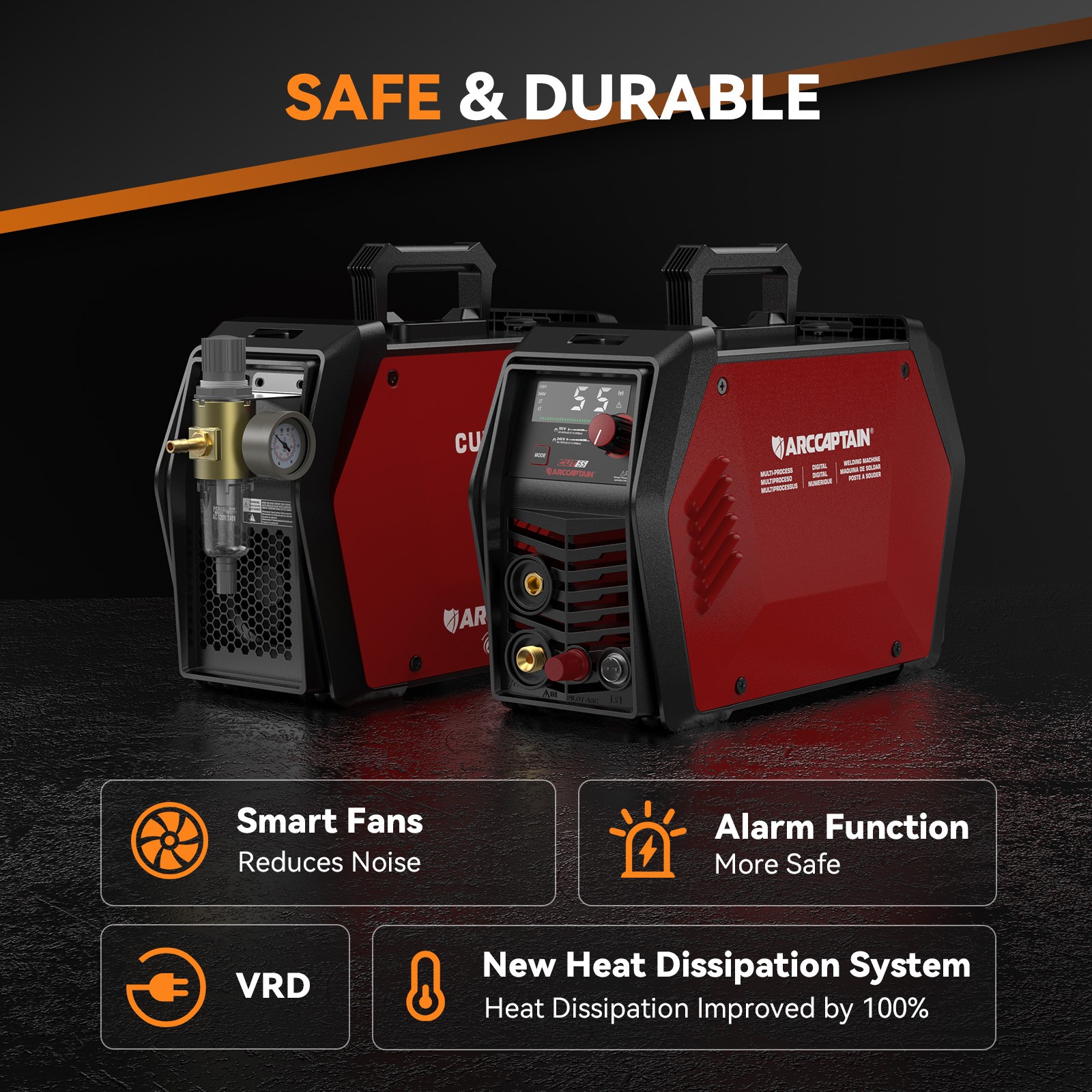 2026 ARCCAPTAIN iControl CUT55 Pro Plasma Cutter [APP Control] 55 Amp Non-Touch