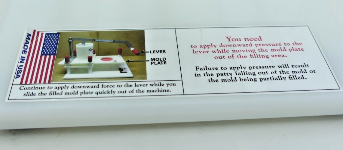 Patty-O-Matic Eazy Slider Manual Patty Forming Machine