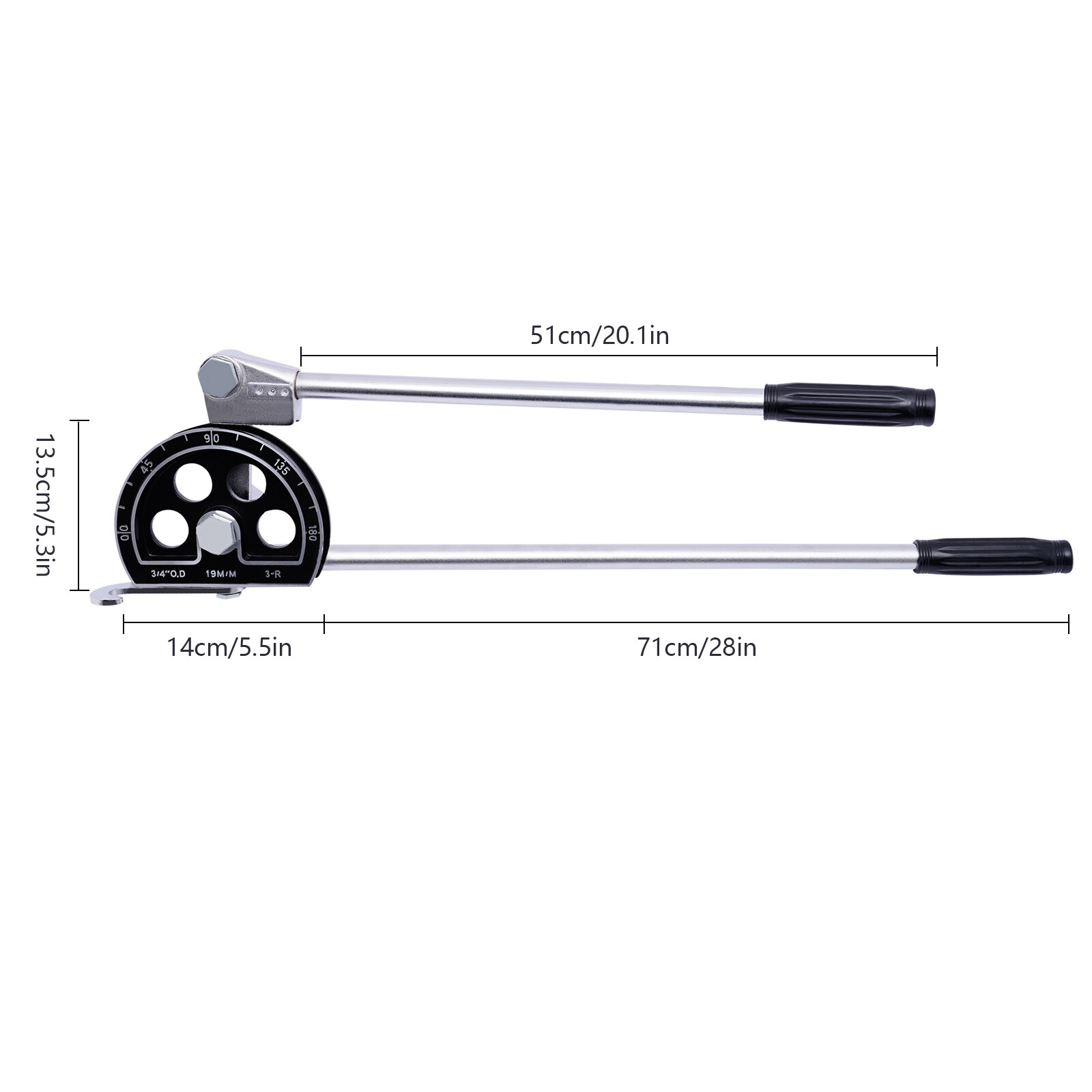 19mm 3/4'' Tube Bender Plumbing Refrigeration Copper Alumiunm Pipe Bending Tool