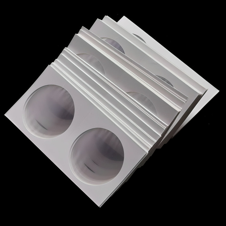 100 PCS 40mm 2x2 inch Cardboard Coin Holders Flips for Morgan, Peace, Ike Dollar