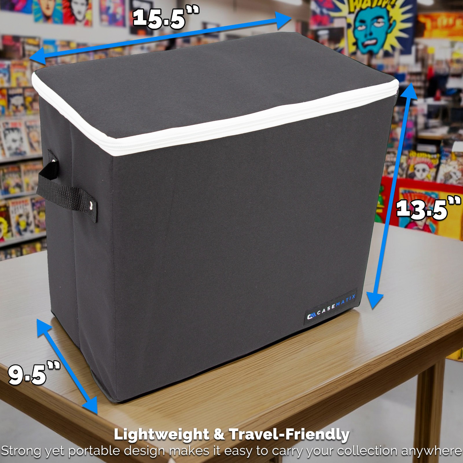 CASEMATIX Graded Comic Book Storage Case Fits 28 CGC CBCS Slabs in Comic Box Bin