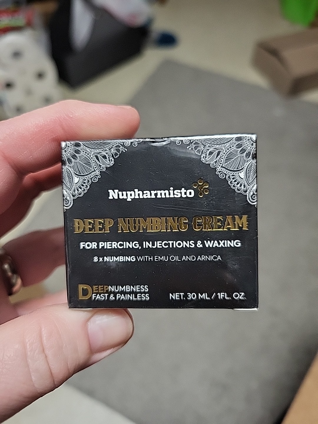 New Nupharmisto Deep Numbing Cream For Piercing, Injections & Waxing