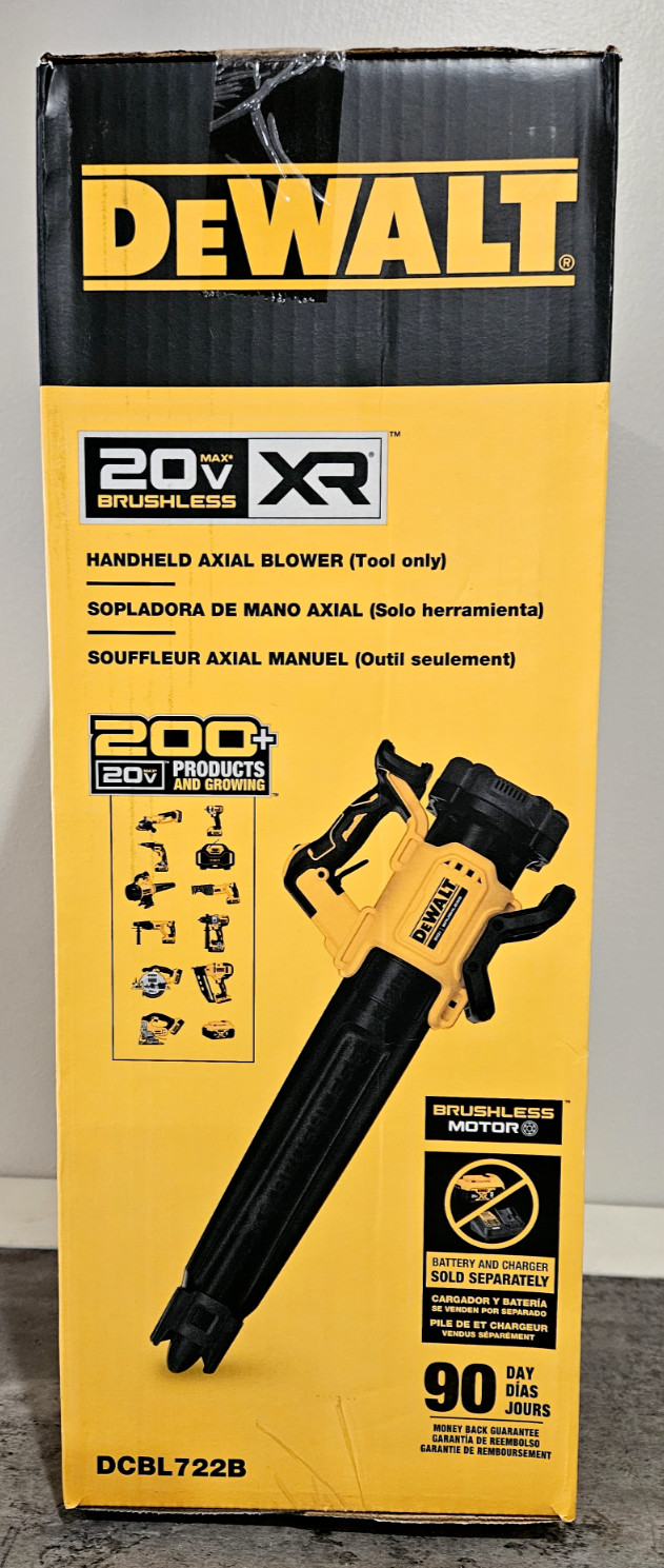New DeWalt DCBL722B 20V Brushless Cordless Handheld Axial Blower