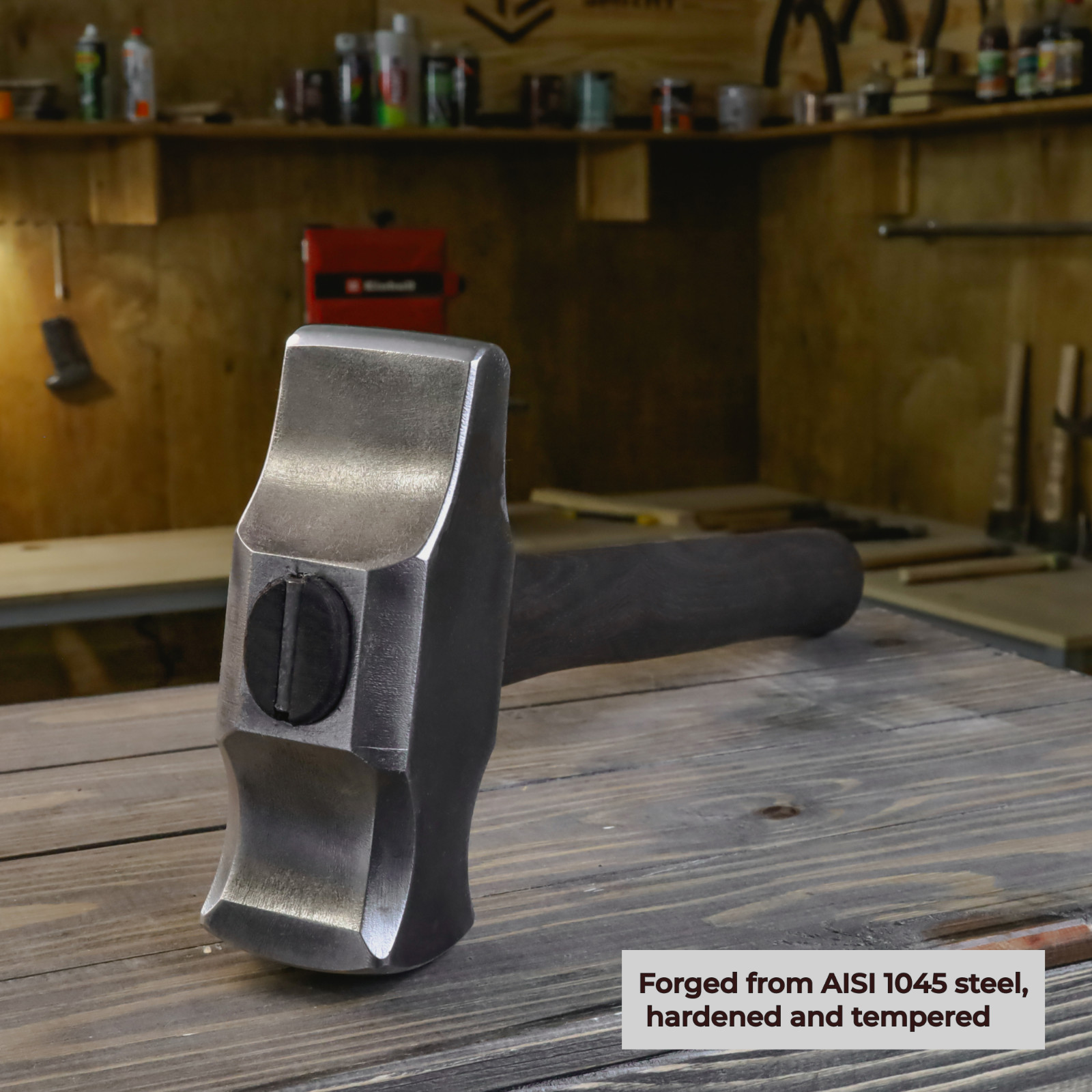 Professional Cross Peen Hammer Hand Forged Blacksmith Forging Tool Steel 3.3lb