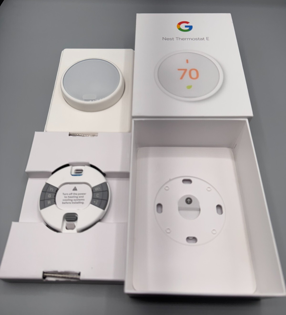 Google Nest Thermostat E T4001ES Programmable Thermostat - White