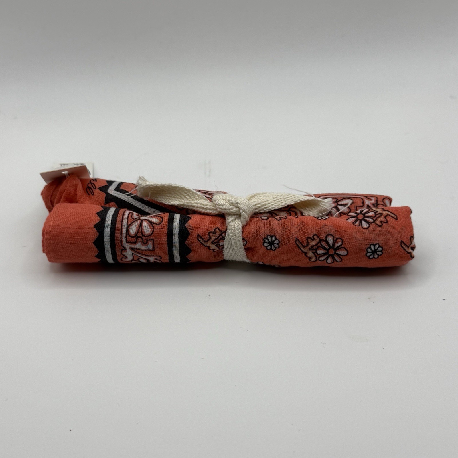 Madewell Organic Cotton Floral Bandana In Coral NWT