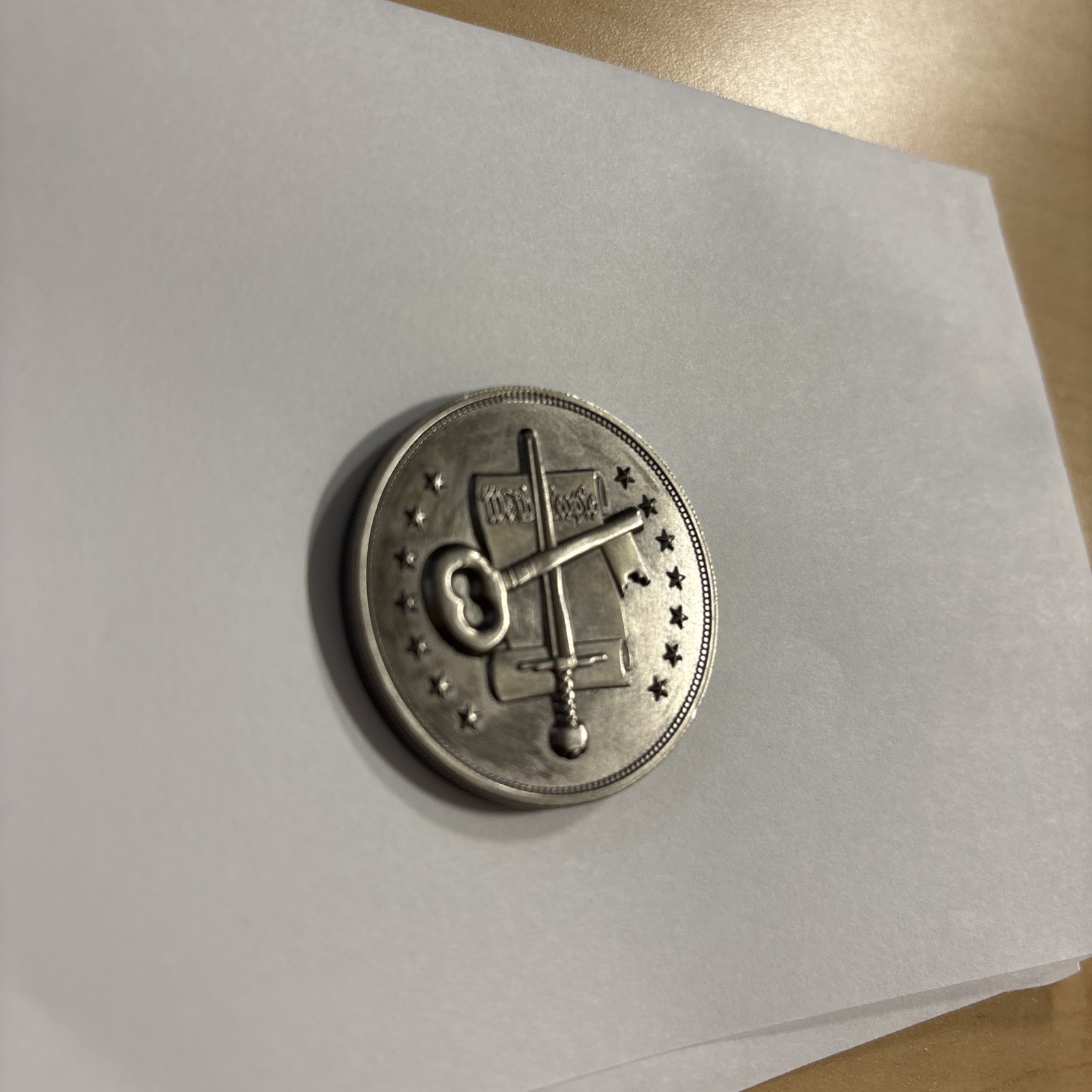 BioShock Infinite Columbia 1.5" Silver Eagle Collectible Coin