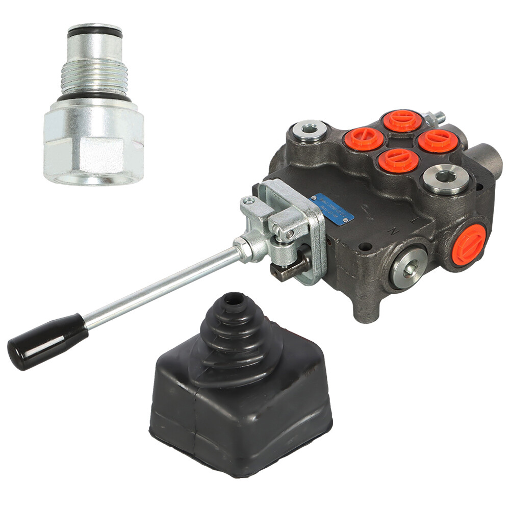 2 Spool 21GPM Hydraulic Directional Control Valve w/Joystick / conversion plug