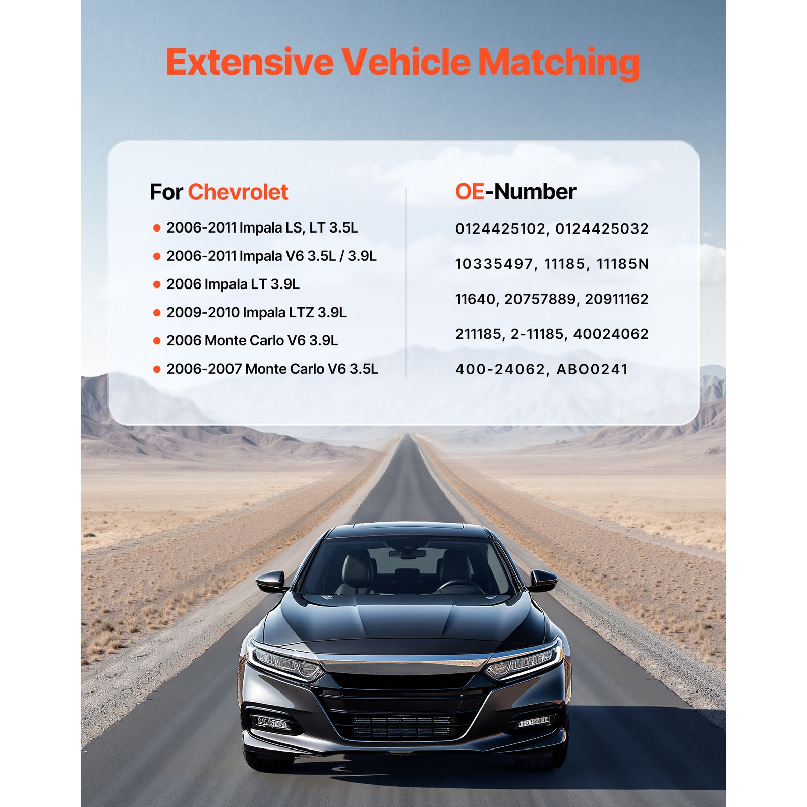 New Car Alternator fit Chevrolet Impala Monte Carlo 3.5L 3.9L 2006-2011 11185