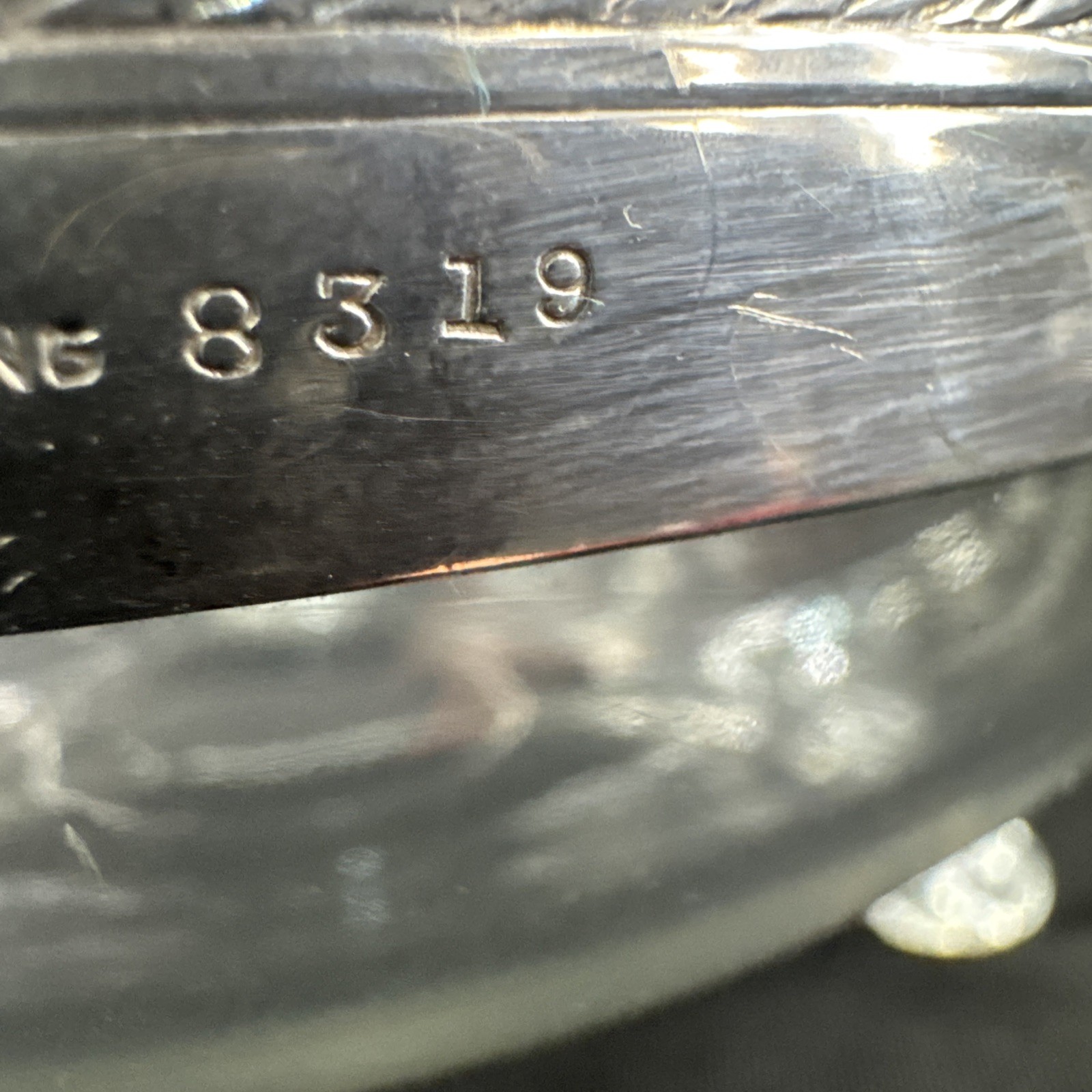 Weidlich Sterling 8319 Crystal 3 Footed Bowl 5.5” c1930s