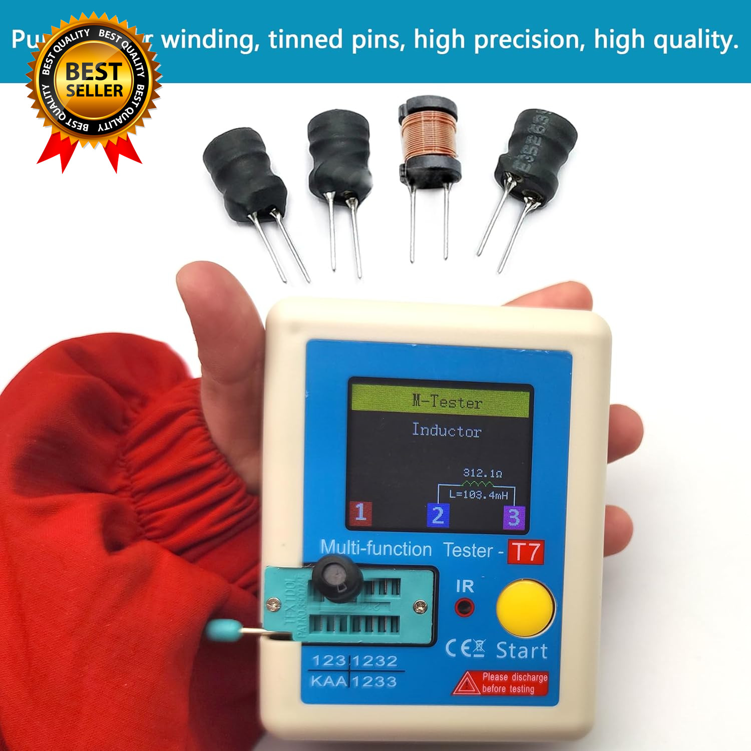 25 Values 242 Pcs Inductor Kit 1Uh to 100 Mh DIP Radial Power Choke