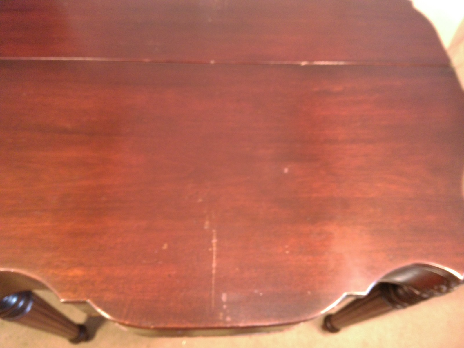 ANTIQUE 18th CENTURY MAHOGANY CARD TABLE ATTRIBUTED TO SAMUEL MCINTYRE~SALEM
