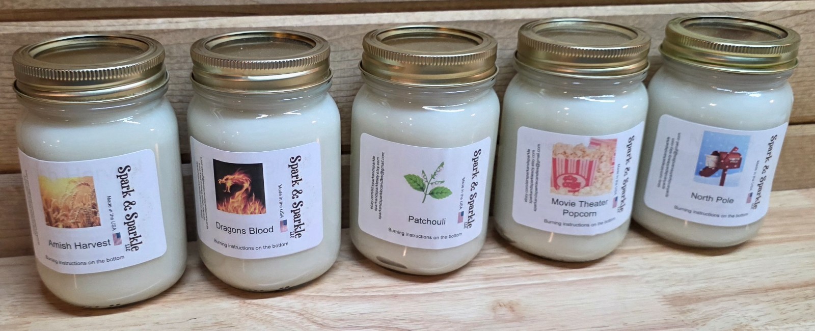 16oz Jar candle, Max Scented 100% Soy Wax over 100 Scents