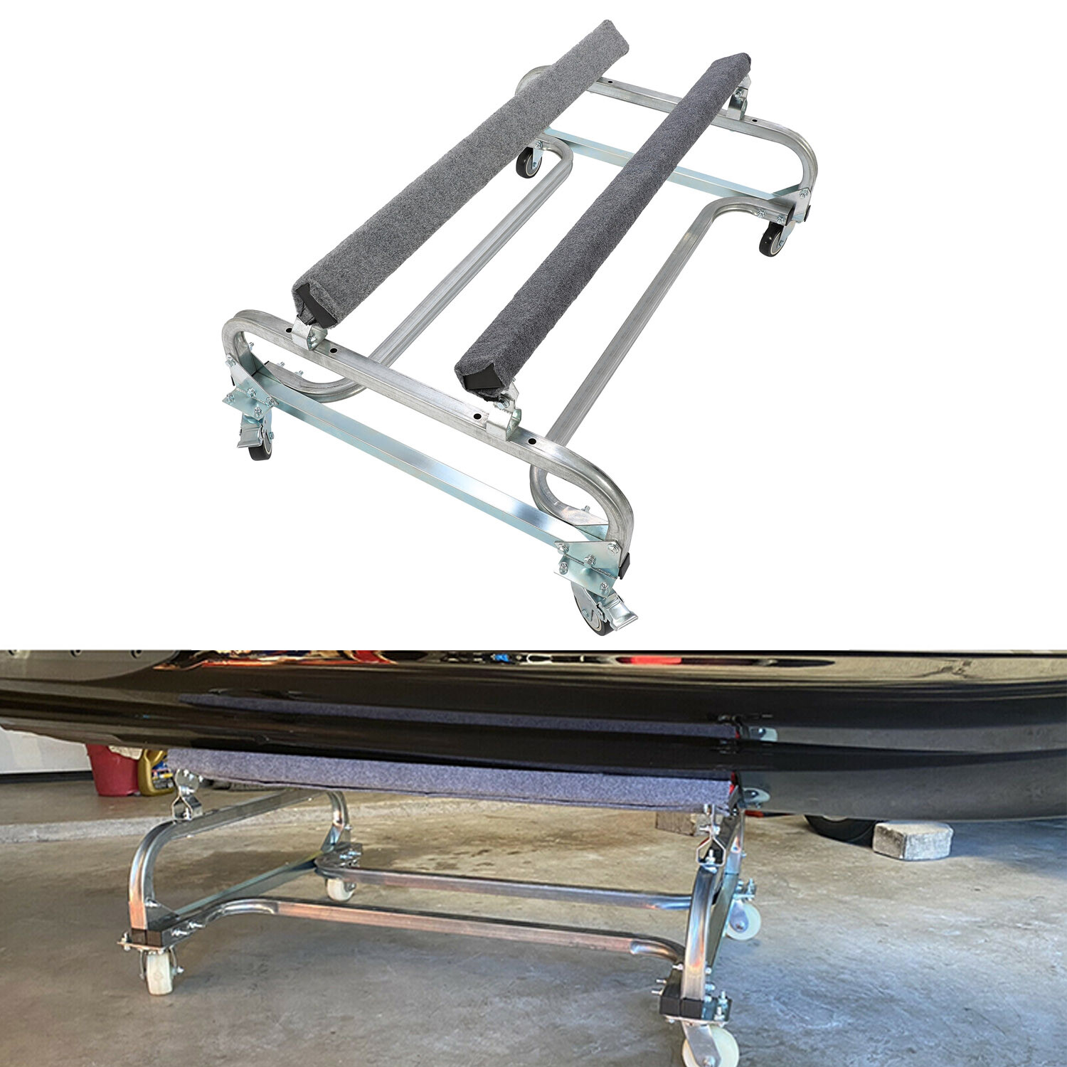 Watercraft PWC Dolly Trailer Boat Jet Ski Stand Storage Cart w/ 1000lbs Capacity