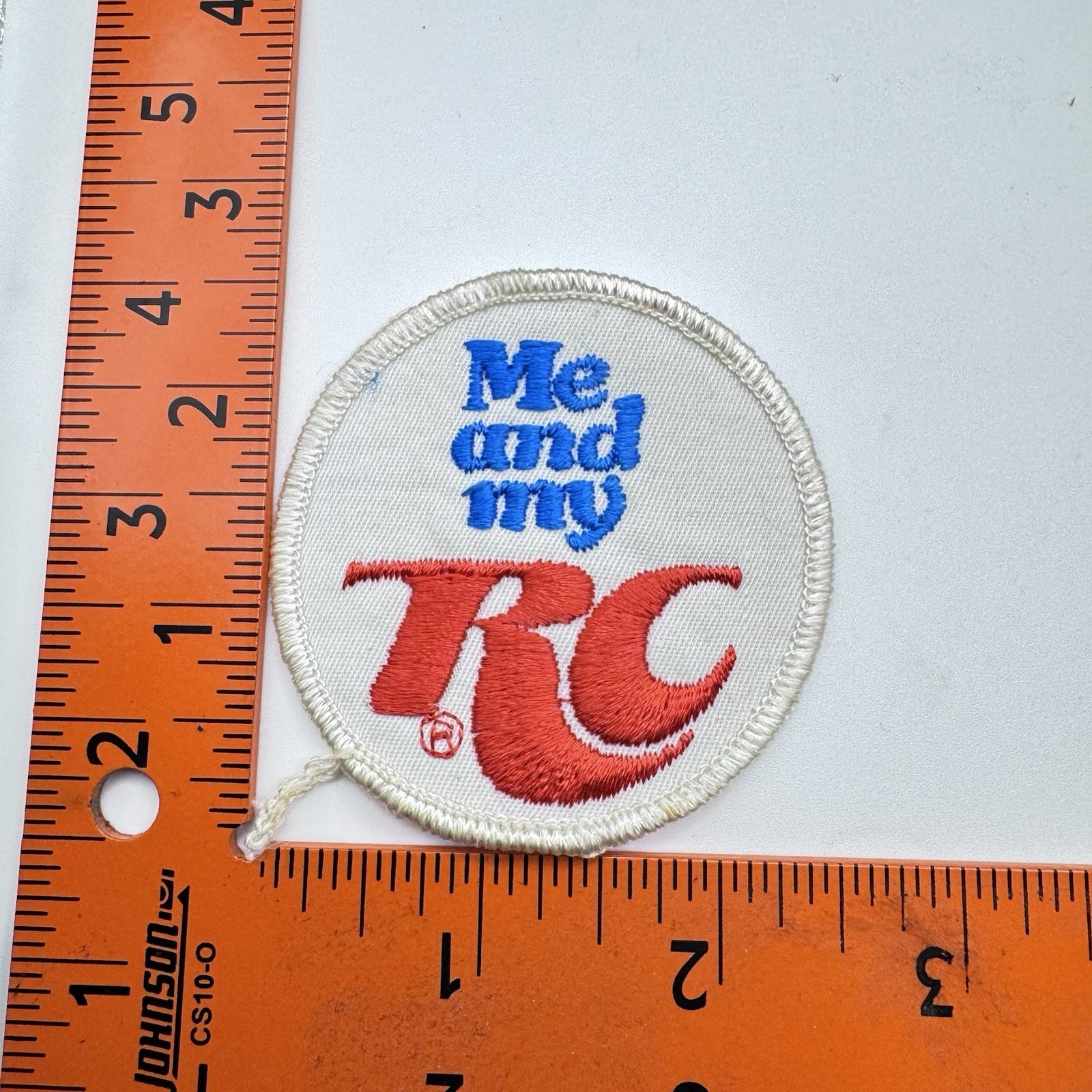 Vintage 70's Me and My RC Cola Soda Embroidered Sew on Patch 2.5"