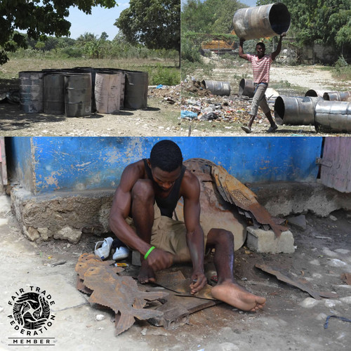 Birds, Metal Wall Decor set of 5, Recycled, Haiti Fair Trade Project