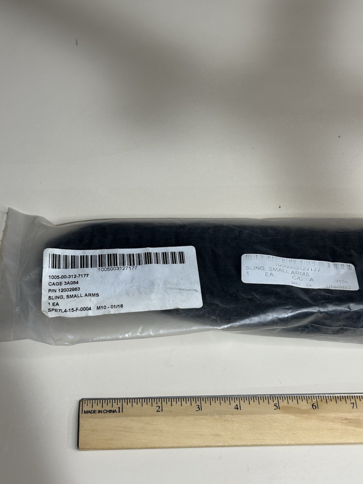 USGI RIFLE SLING PADDED SMALL ARMS BLACK 2 POINT NYLON PADDED M240 M249 SAW M60