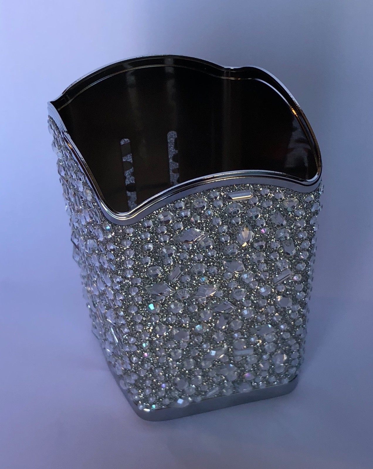 NEW BATH & BODY WORKS SILVER TOSSED GEMS GENTLE FOAMING HAND SOAP SLEEVE HOLDER