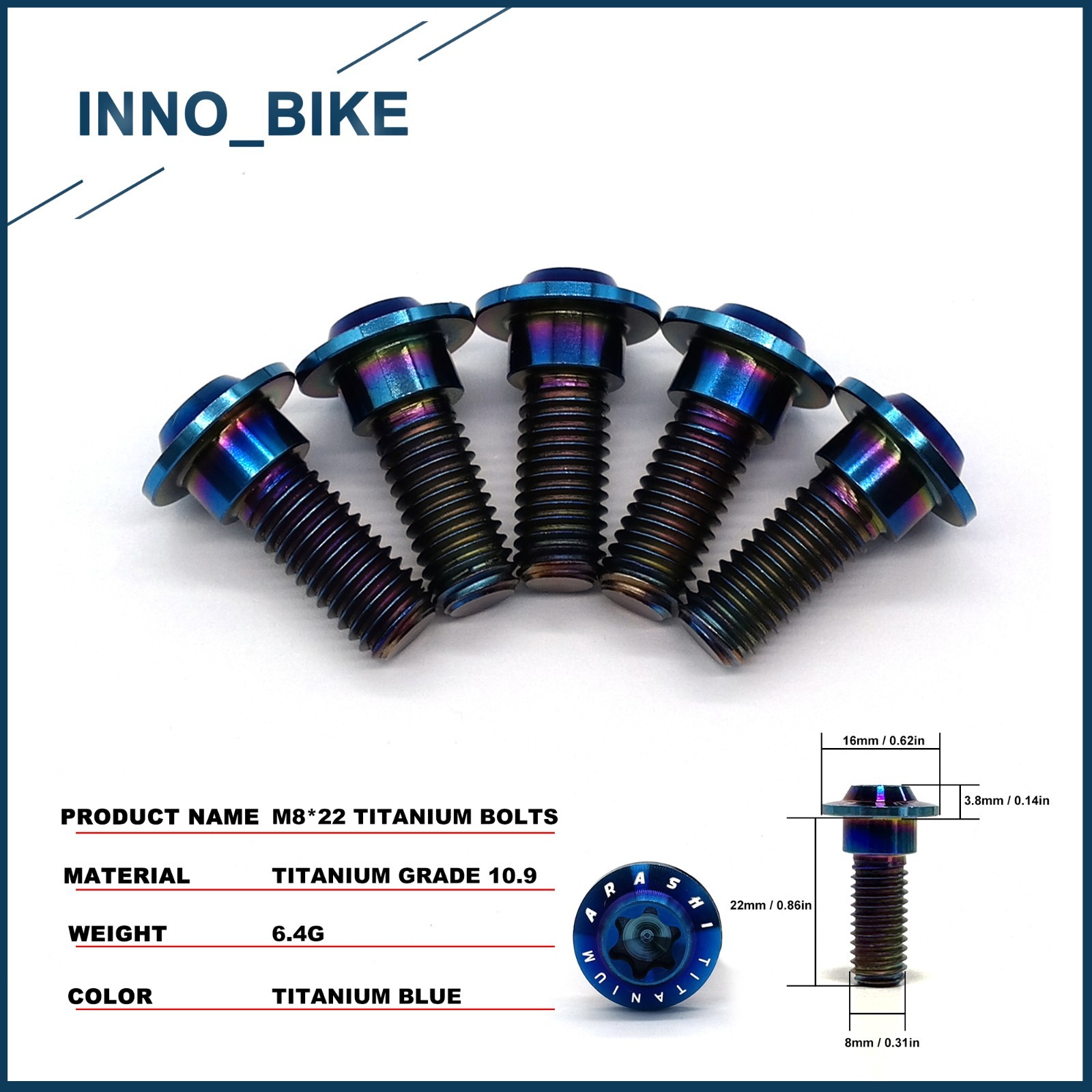 15PCS Front Rear Brake Rotor Mounting Bolts Screws For Suzuki GSXR1000 2001-2008