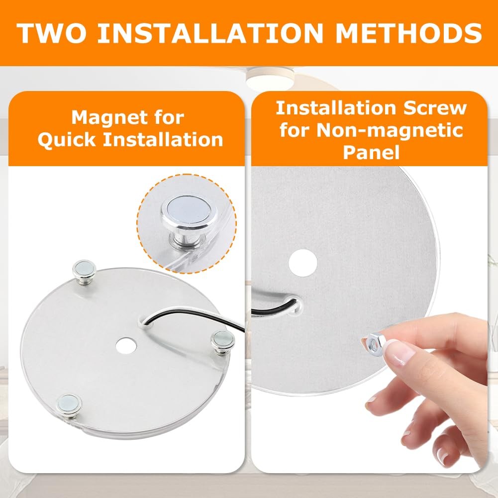 4 Inch Ceiling Fan LED Light Replacement 6000K, 18W LED Retrofit Kit