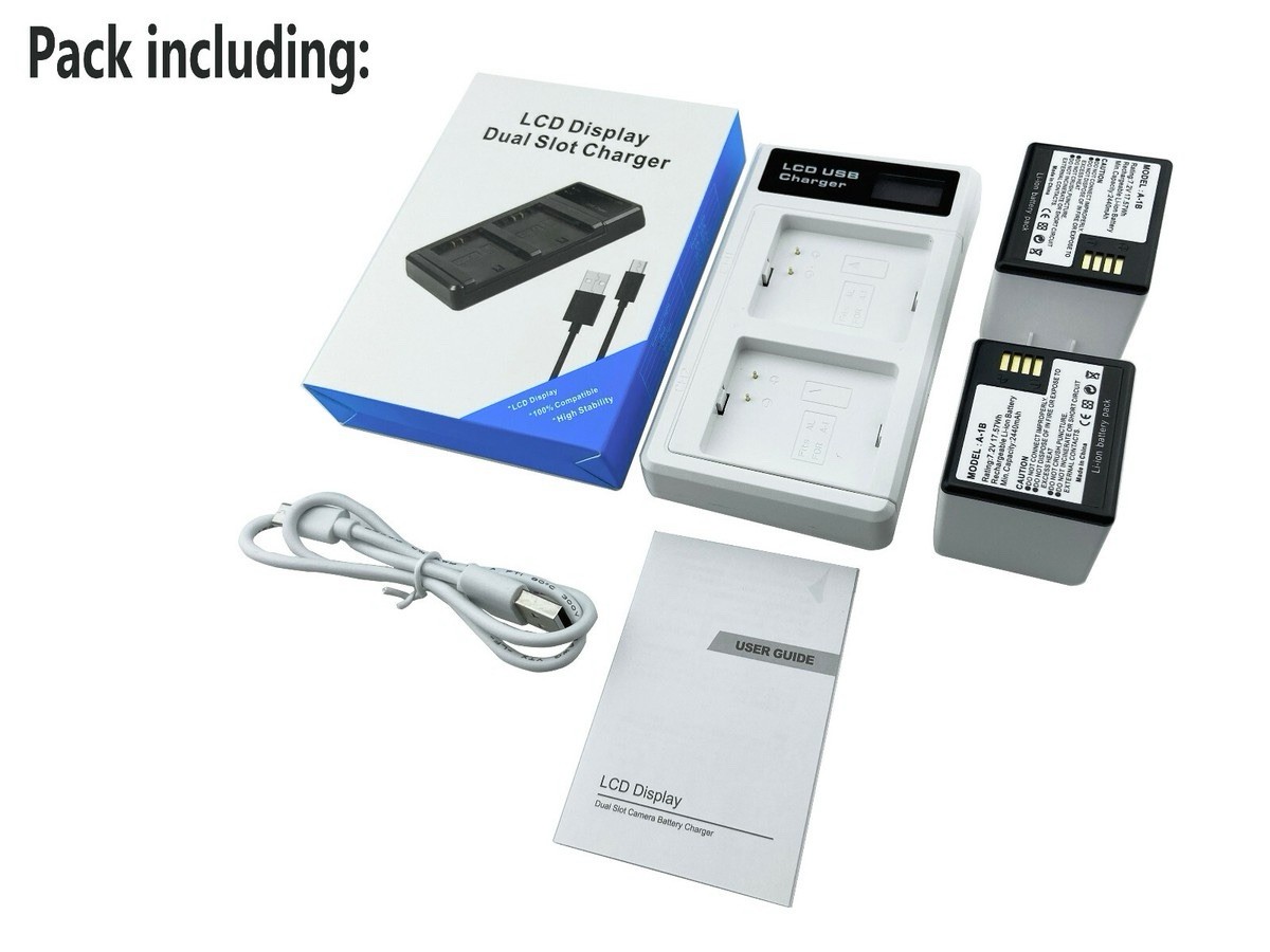 3-pack Batteries + Dual Battery Charger for Arlo Pro Arlo Pro 2 Security Camera