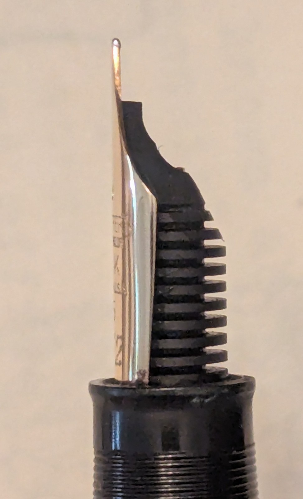 Vintage Aqua Sheaffer Admiral Snorkel Fountain Pen 14k #5 Fine Nib Unrestored