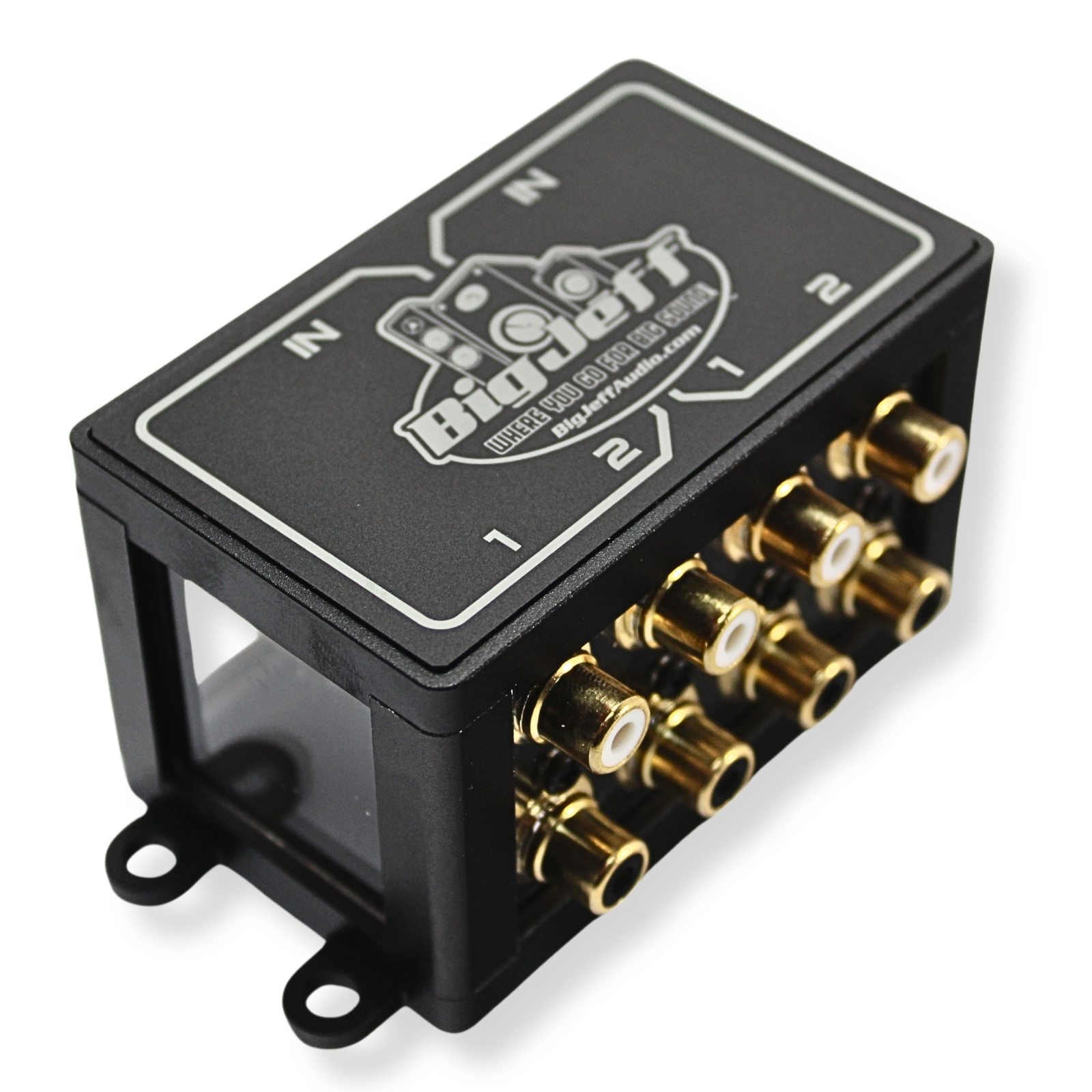 Big Jeff Audio 2-to-4 Pair Cockbox RCA Splitter Distribution Block