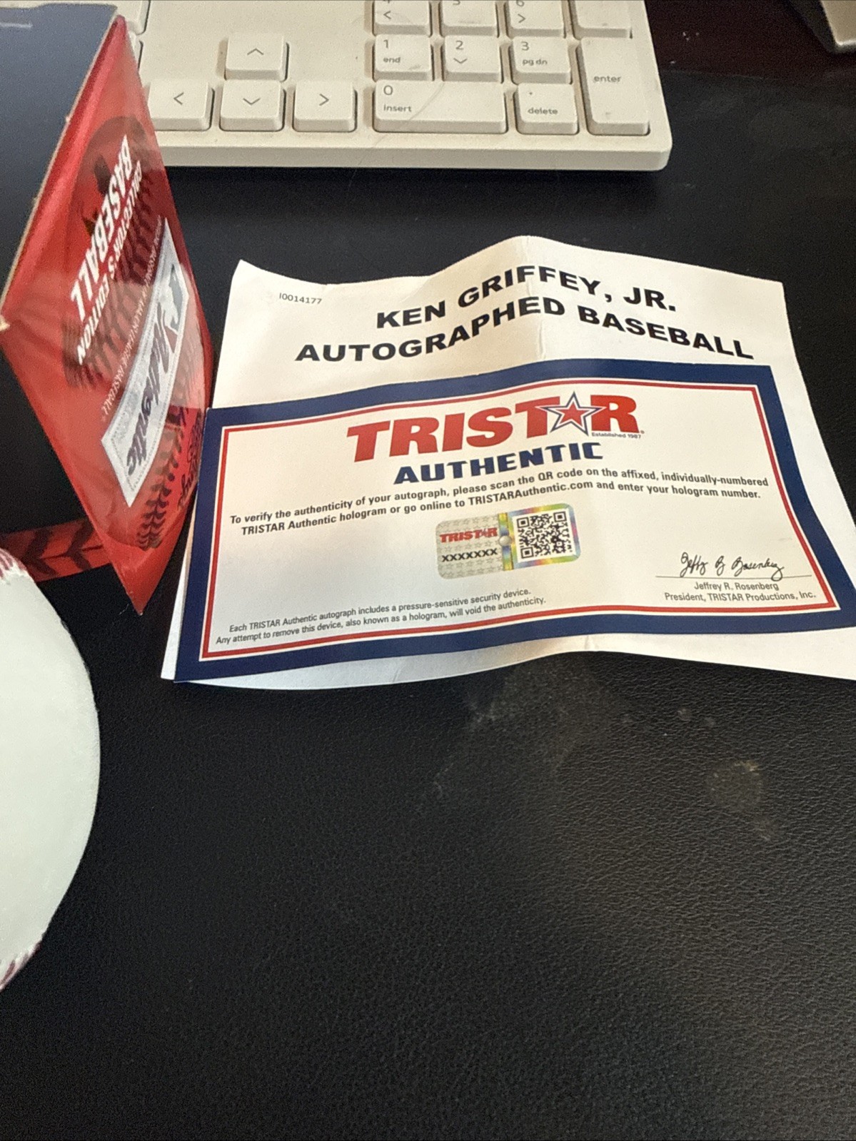 KEN GRIFFEY JR Signed AUTO Autograph OML Baseball MLB Authentic Tristar864514 bj