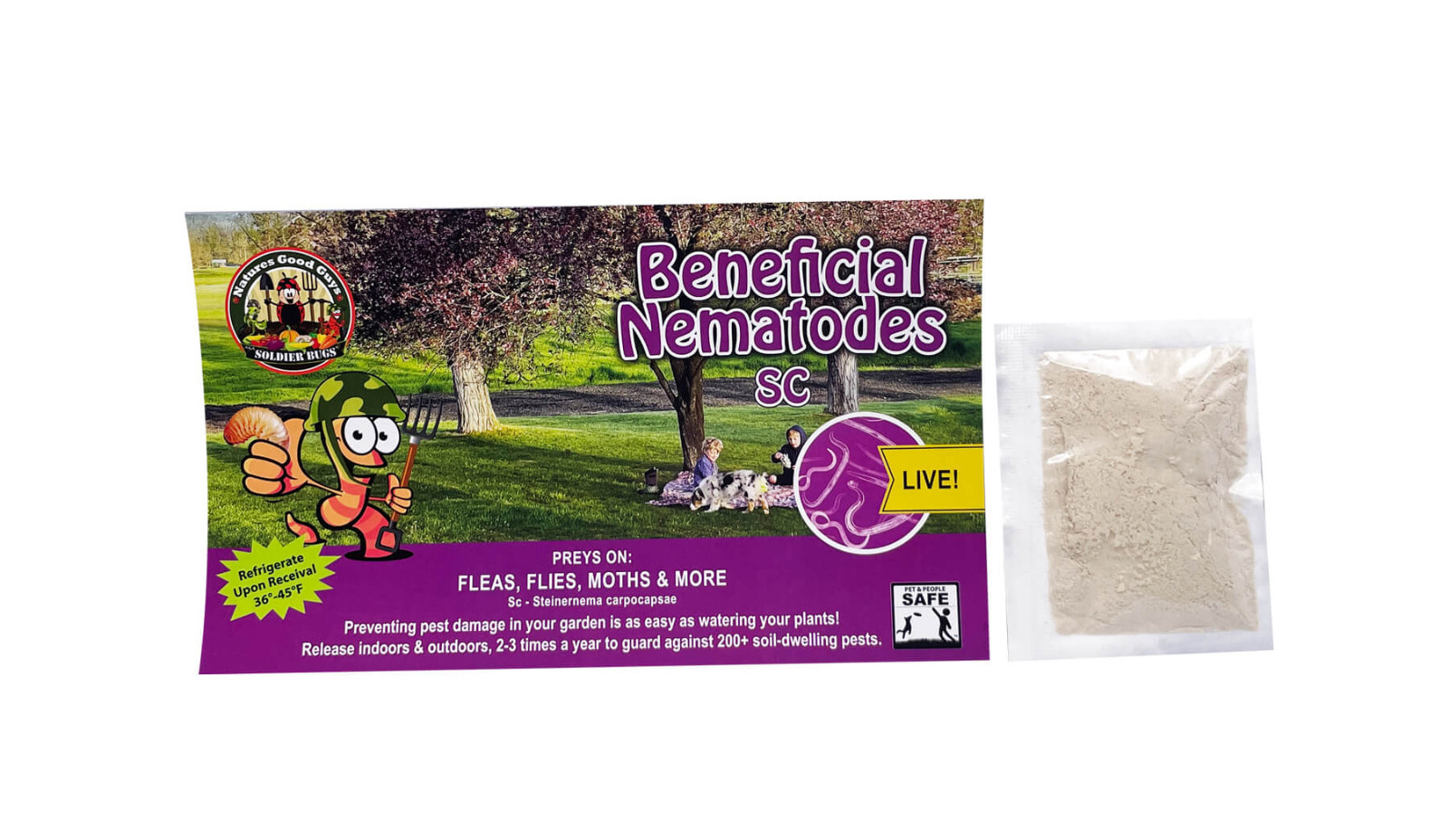 Beneficial Nematodes SC - Targets Fleas, Flies, Moths & More