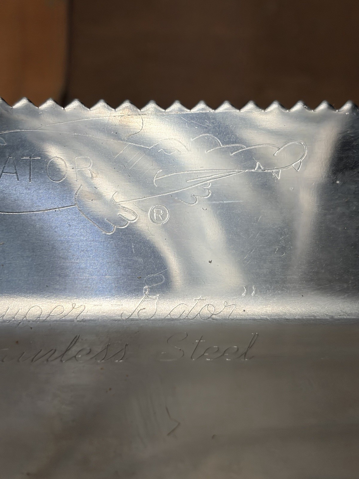 Super Gator Stainless Steel Digging Tool & knife w/Sheath - Metal detecting NOS