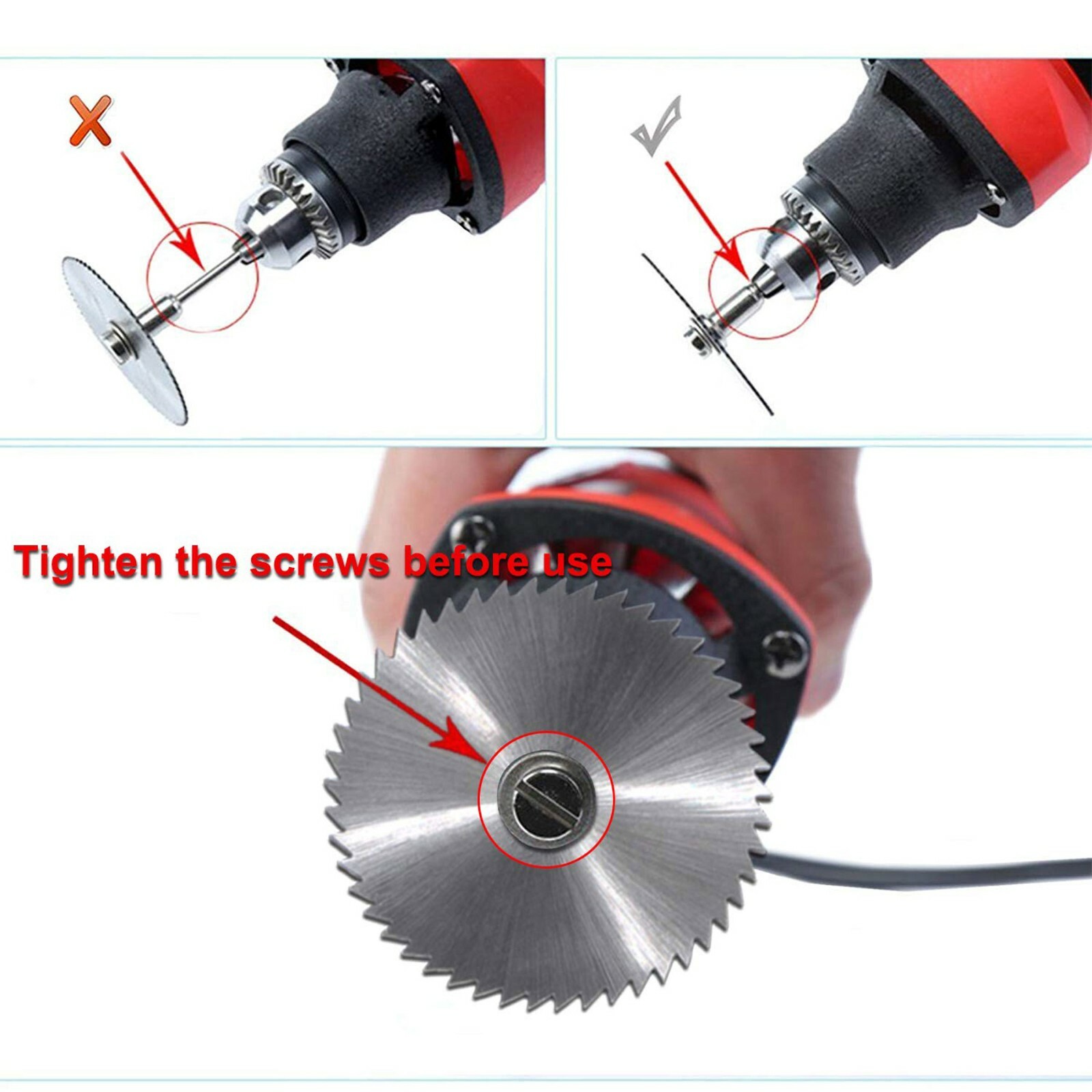 Circular Saw Disc Set Dremel Accessory Mini Drill Rotary Tool Wood Cutting Blade