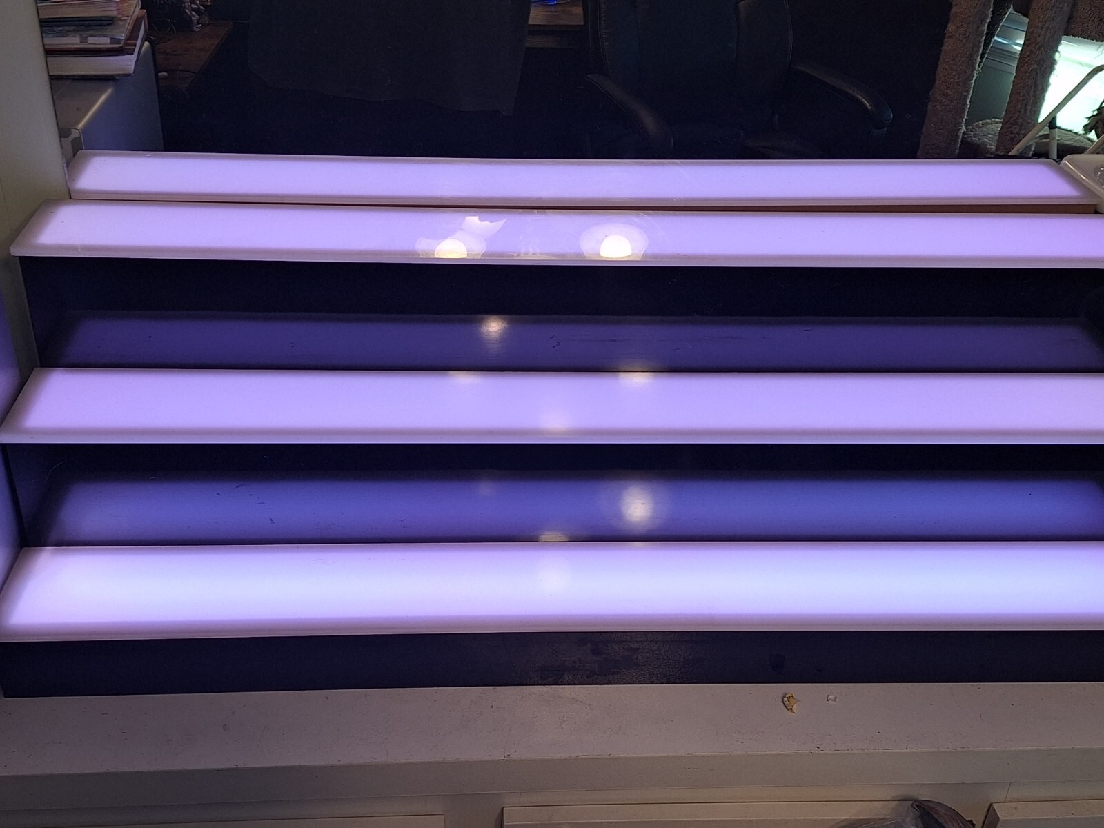 24''-60'' Acrylic LED Lighted Bar Shelf Liquor Bottle Display Stand Wine Racks