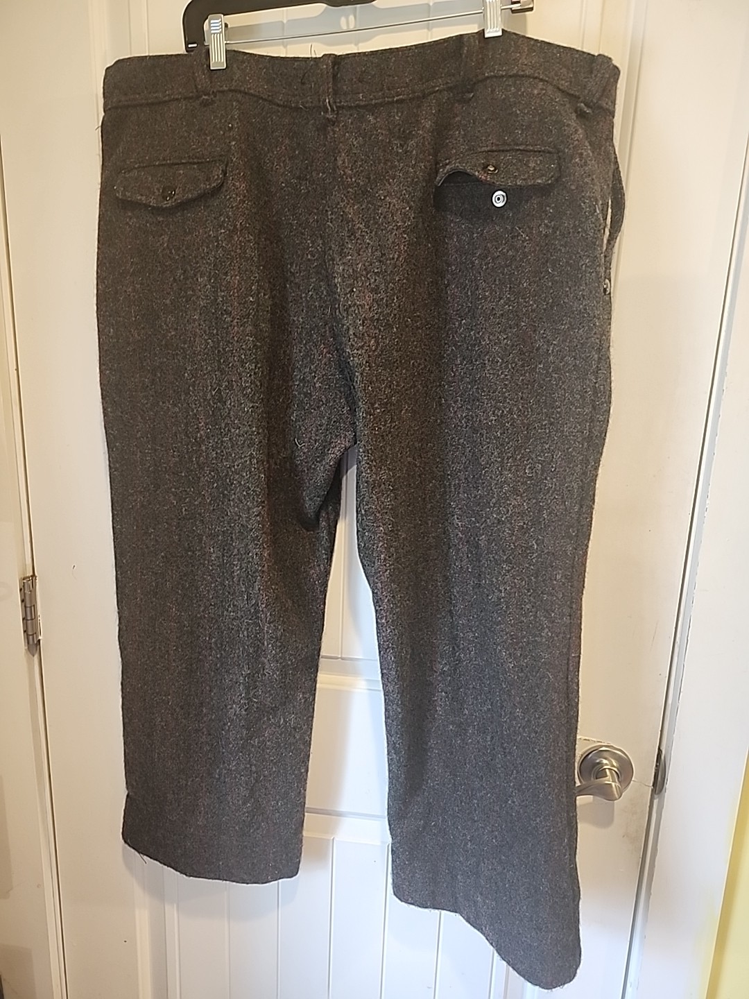 Heavy Wool Pants Unbranded Mens Size 42x24 Plaid Logger Hunting Trousers