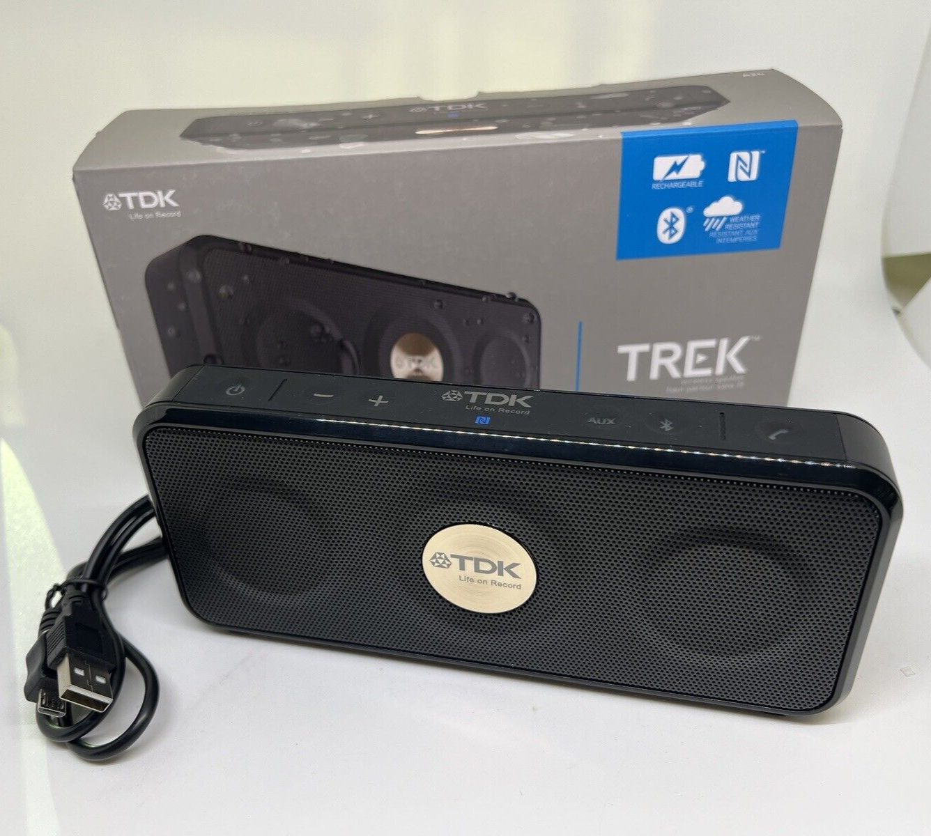 NEW TDK Life on Record Trek A26 Wireless Outdoor Speaker Bluetooth Weatherproof