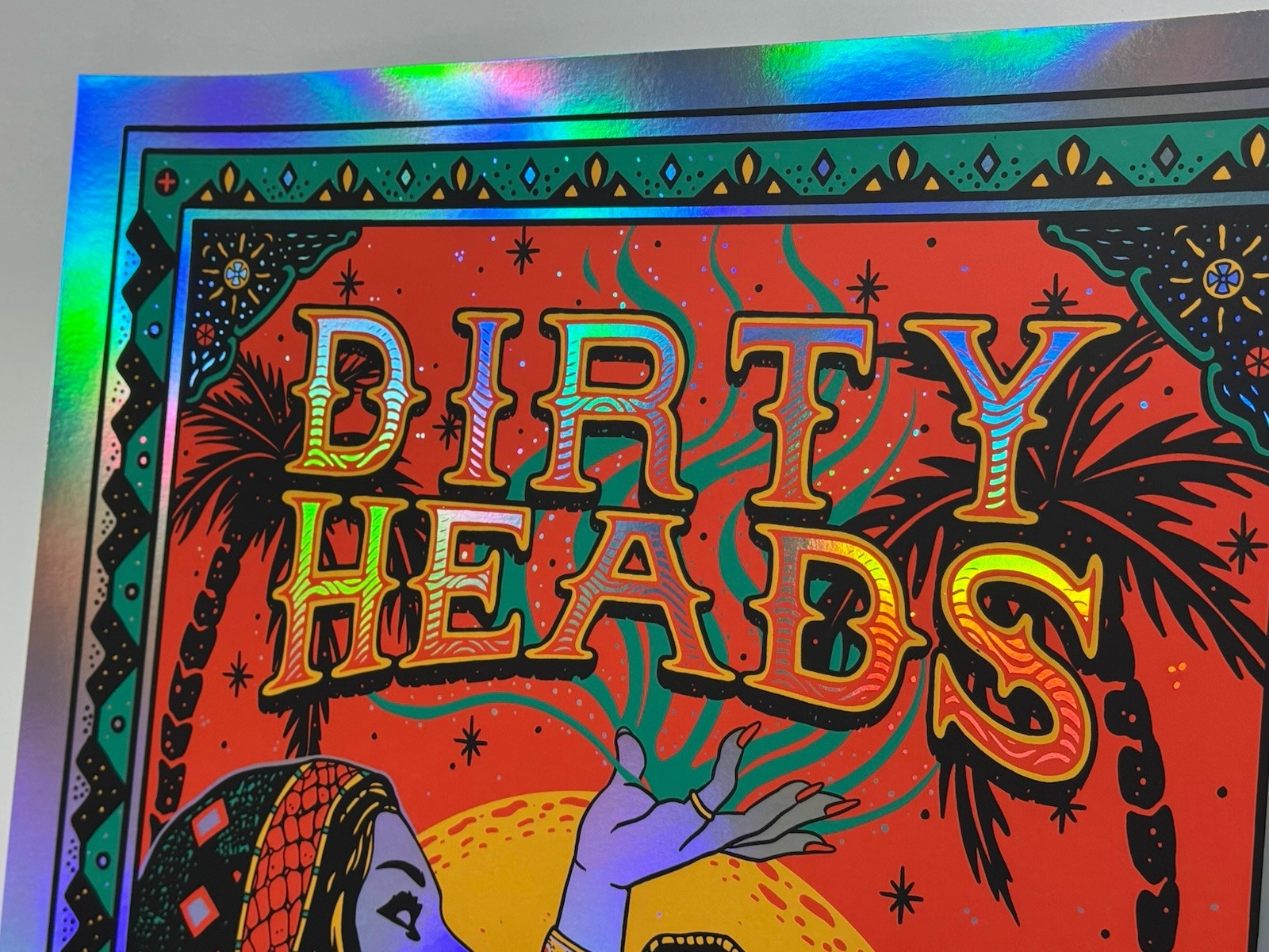 Dirty Heads Poster Apopka Amp FL 2025 Silkscreen #’d X/50 Dave Foral Signed FOIL