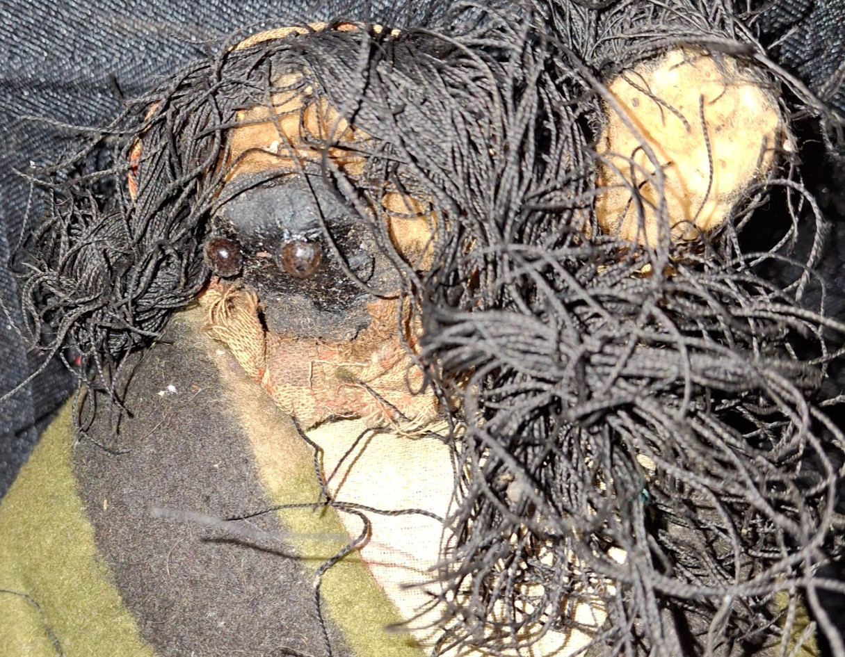 Skookum Dolls Lot of 2 Very Early Dried Apple & Other Need Some Repair