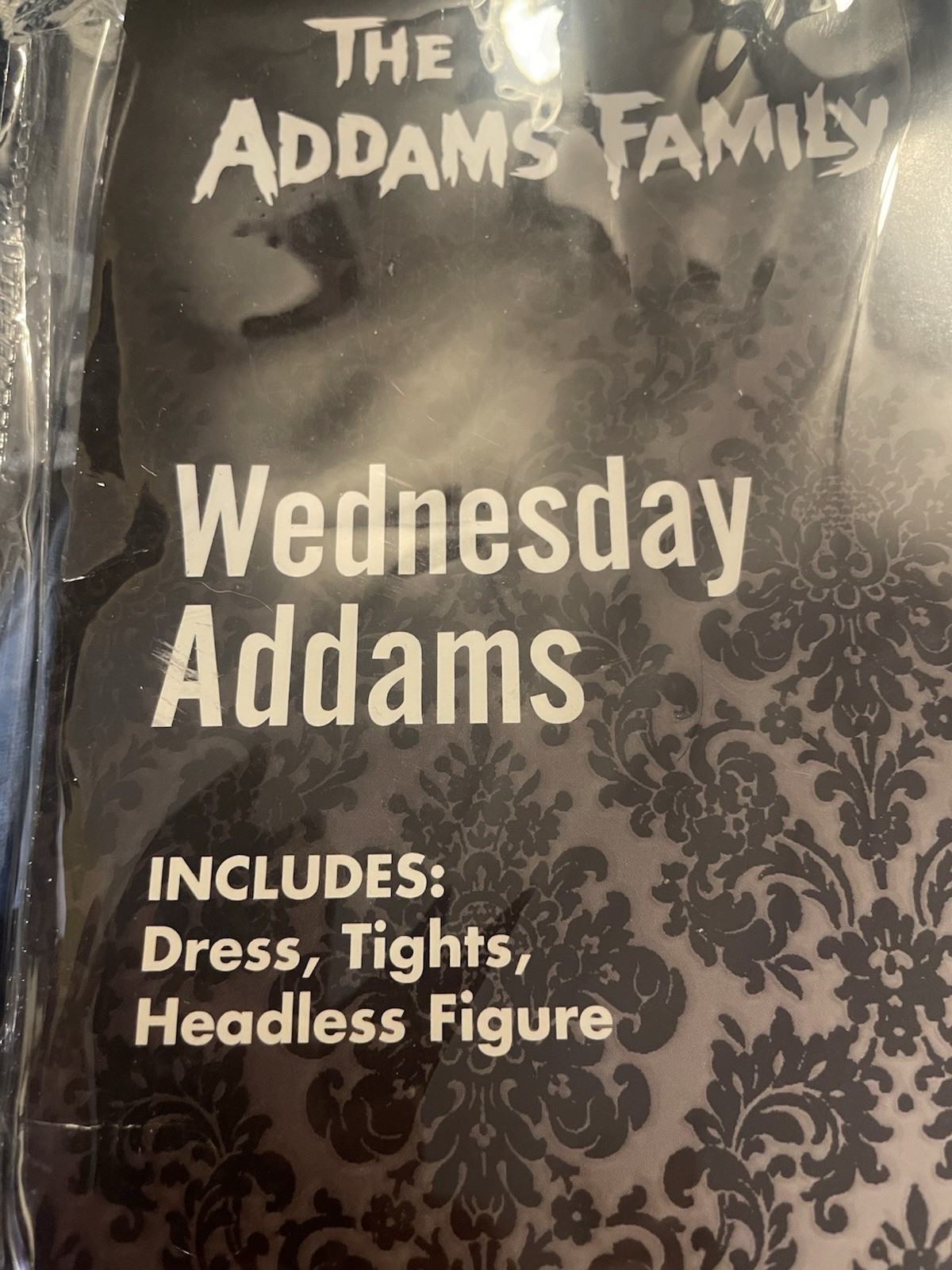 Original Wednesday Addams Costume Old school Women’s X-large With Headless Doll