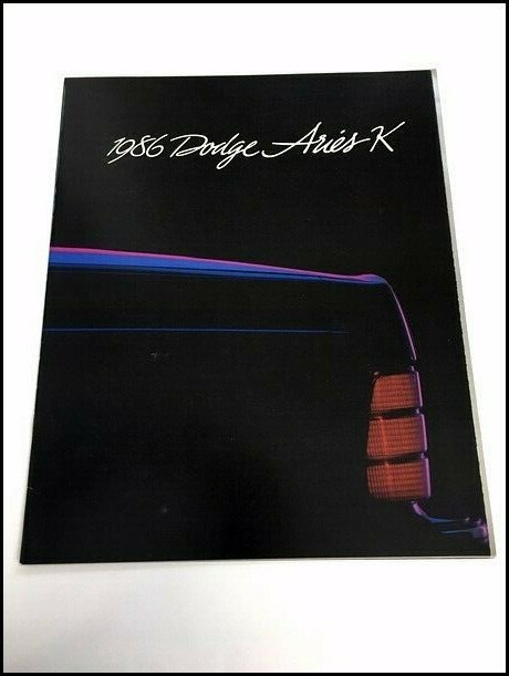 1986 Dodge Aries K 18-page Original Car Sales Brochure Catalog