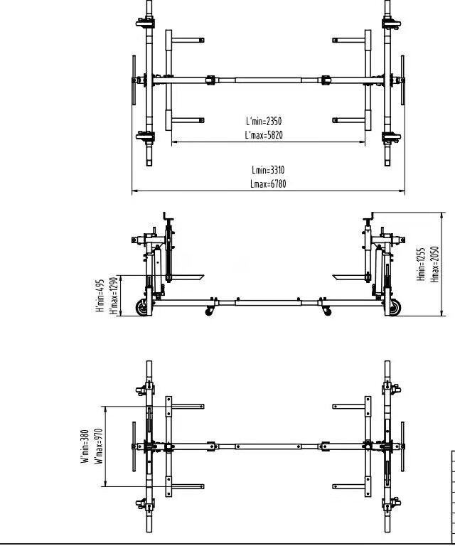 Auto Hydraulic Car Rotisserie Automotive Car Twirler 4500 lb Capacity